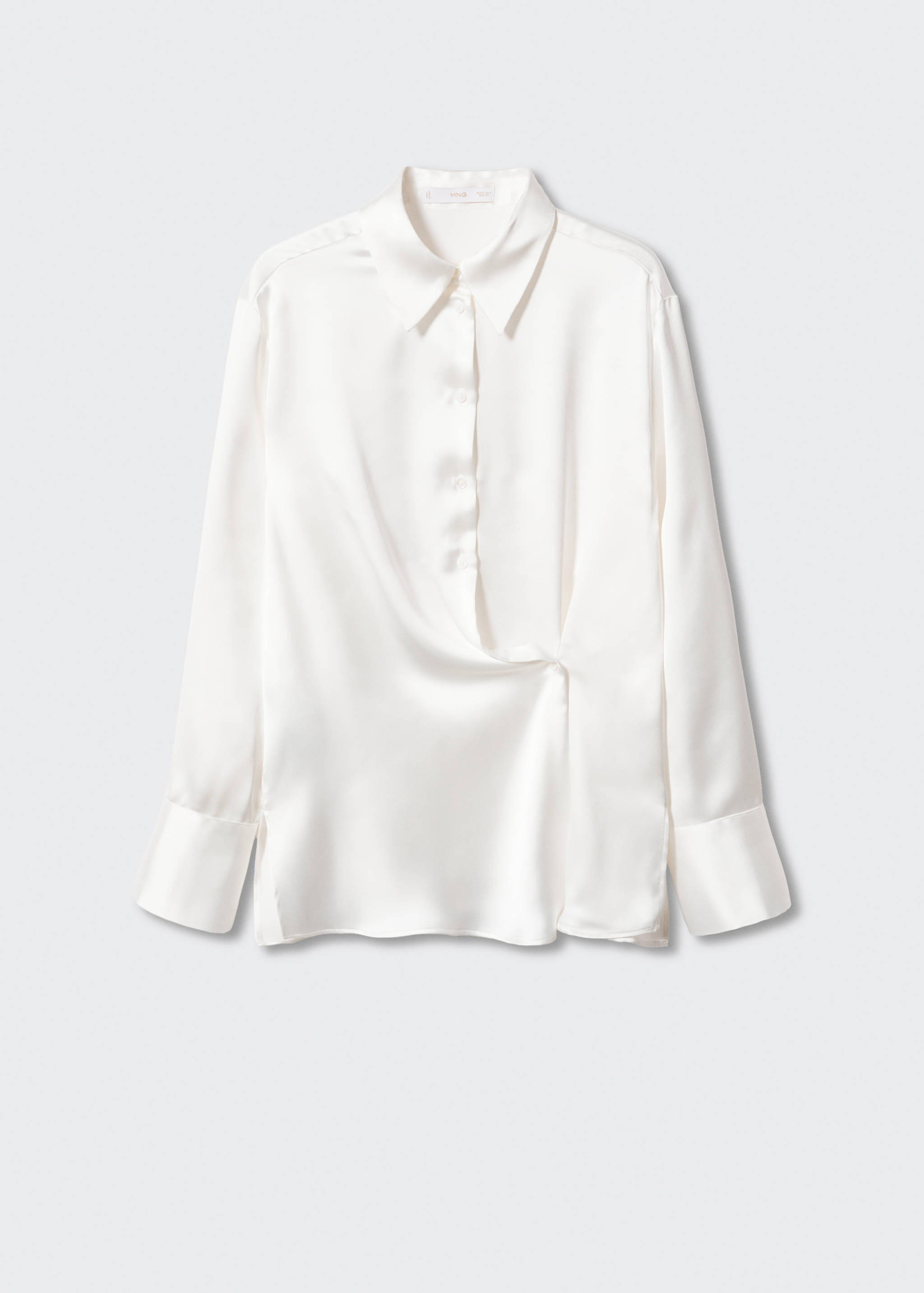 Shirt with draped detail  - Article without model
