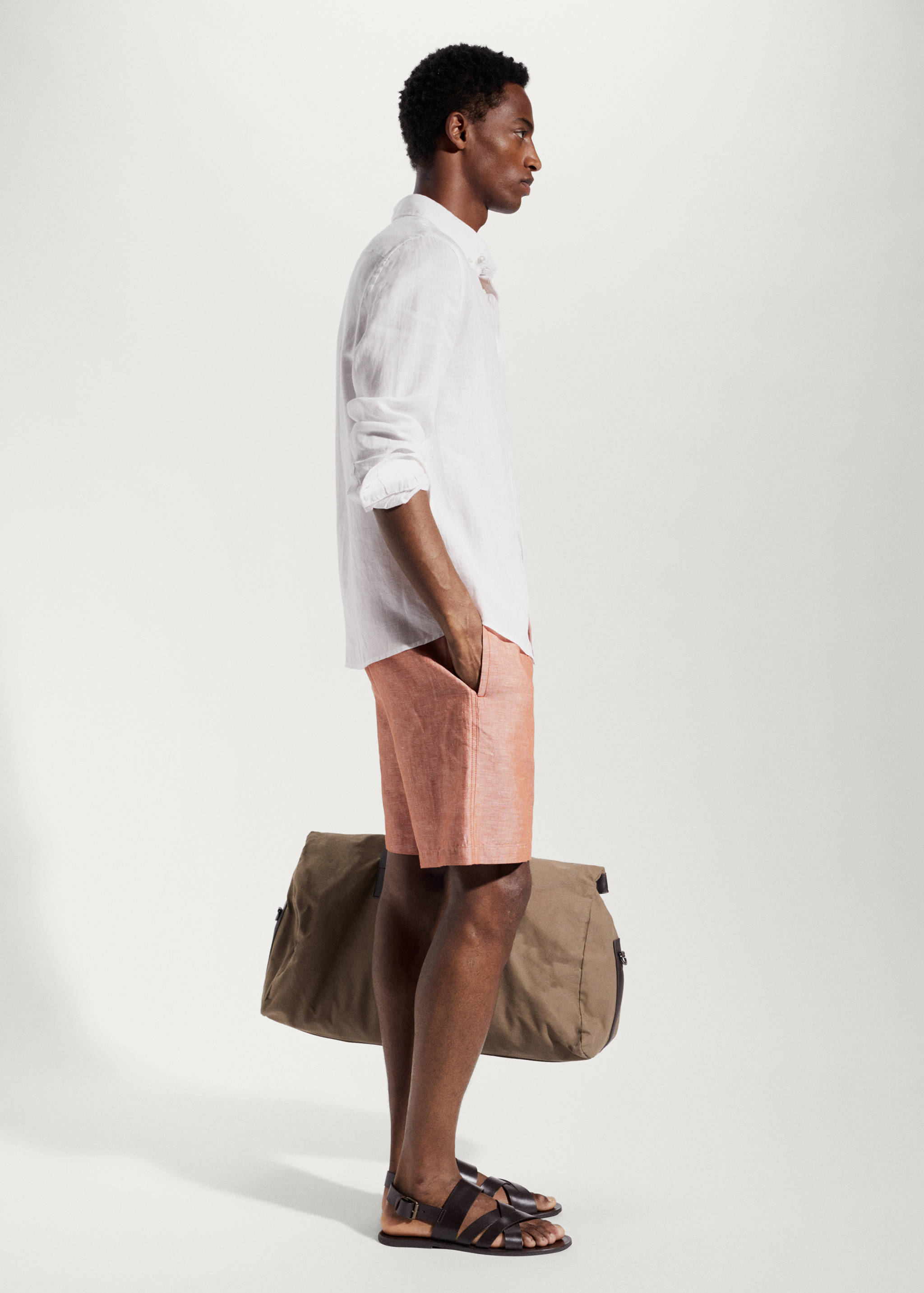 Camisa slim fit 100% lino - Detalle del artículo 1