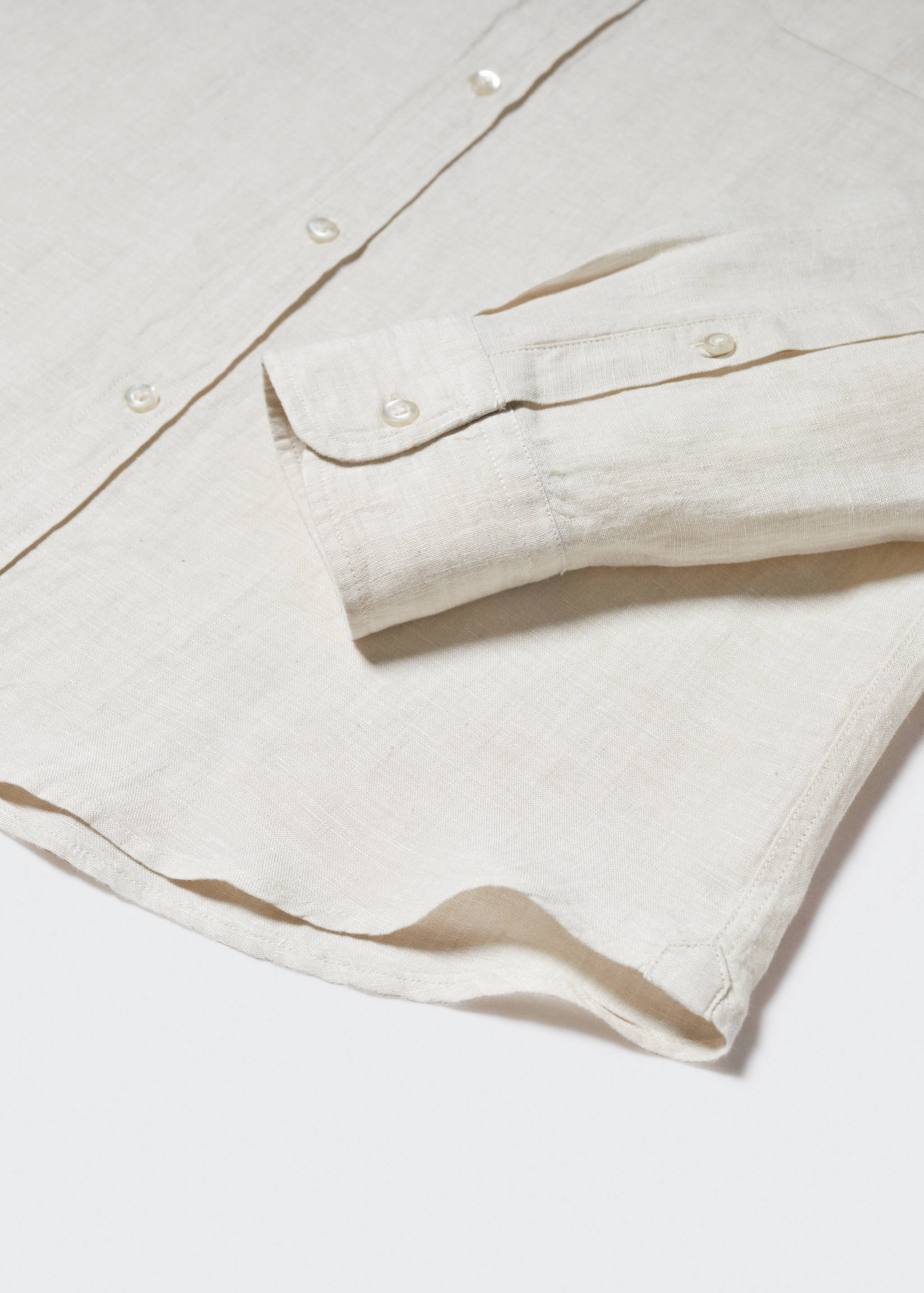 Camisa slim fit 100% lino - Detalle del artículo 8