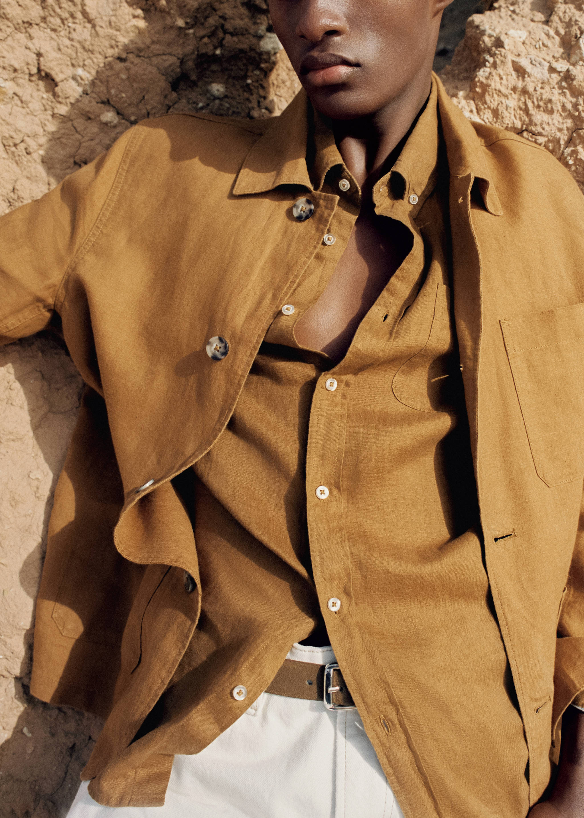 Camisa slim fit 100% lino - Detalle del artículo 6