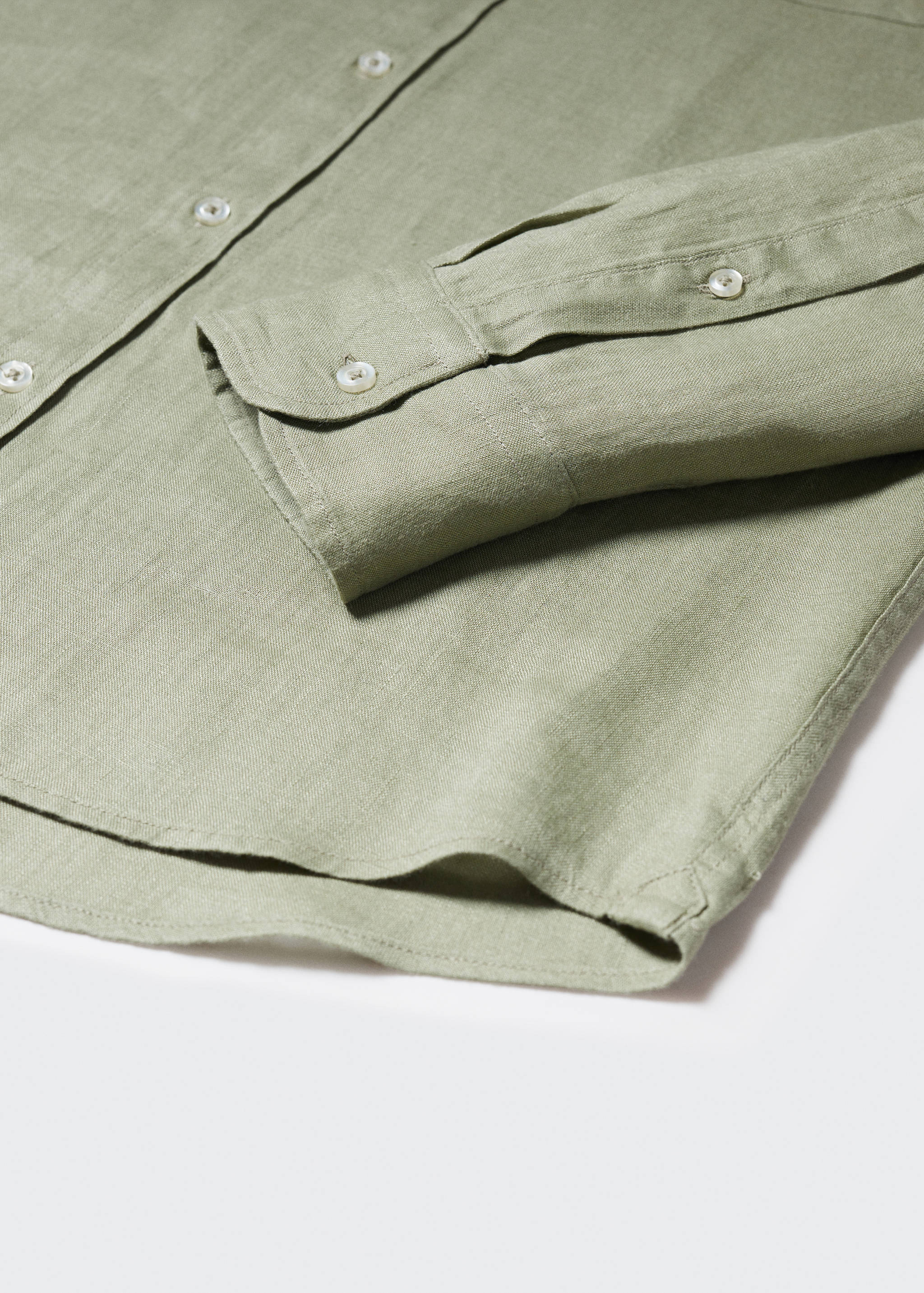 Camisa slim fit 100% lino - Detalle del artículo 8