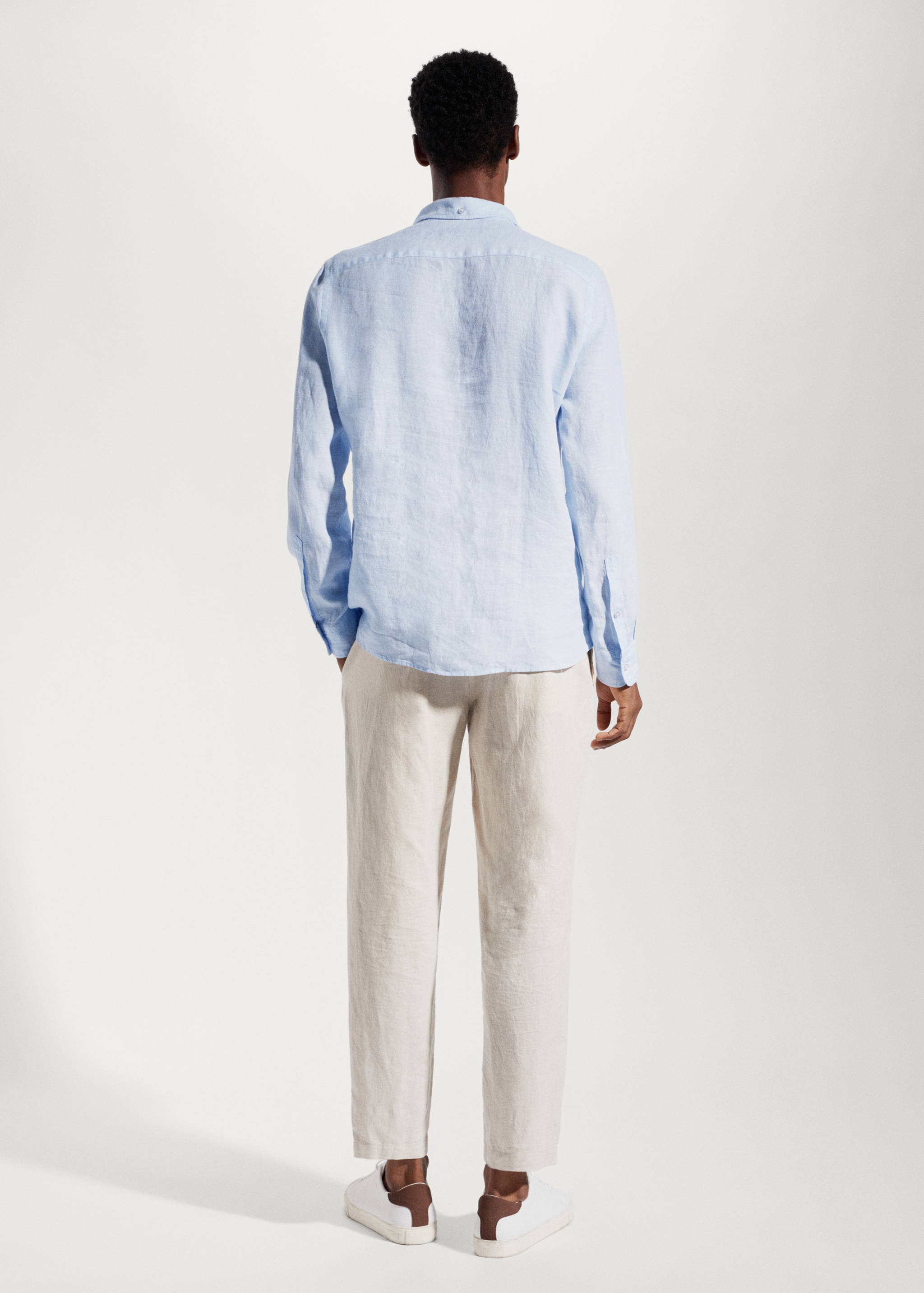 Camisa slim fit 100% lino - Reverso del artículo