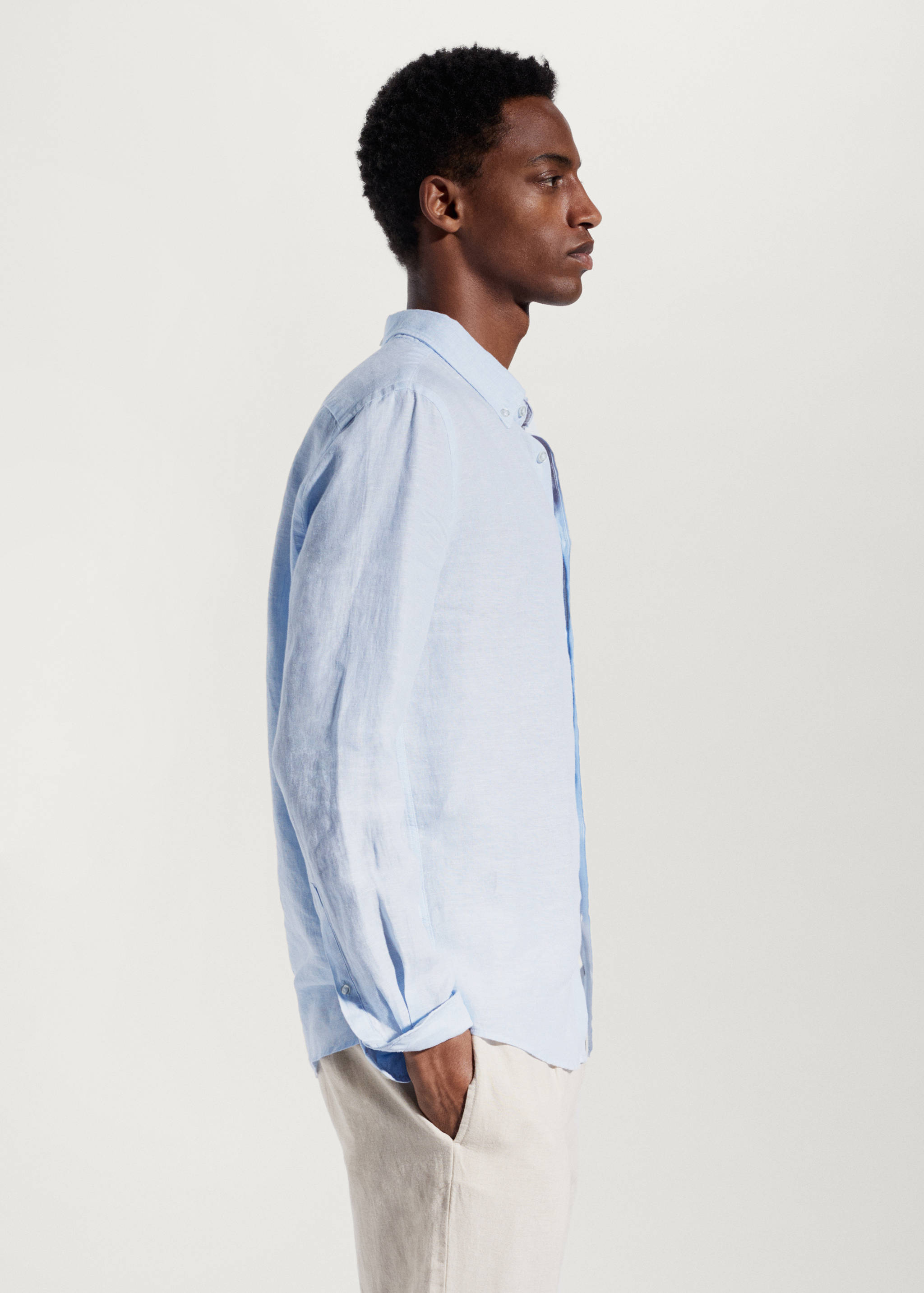 Camisa slim fit 100% lino - Detalle del artículo 2