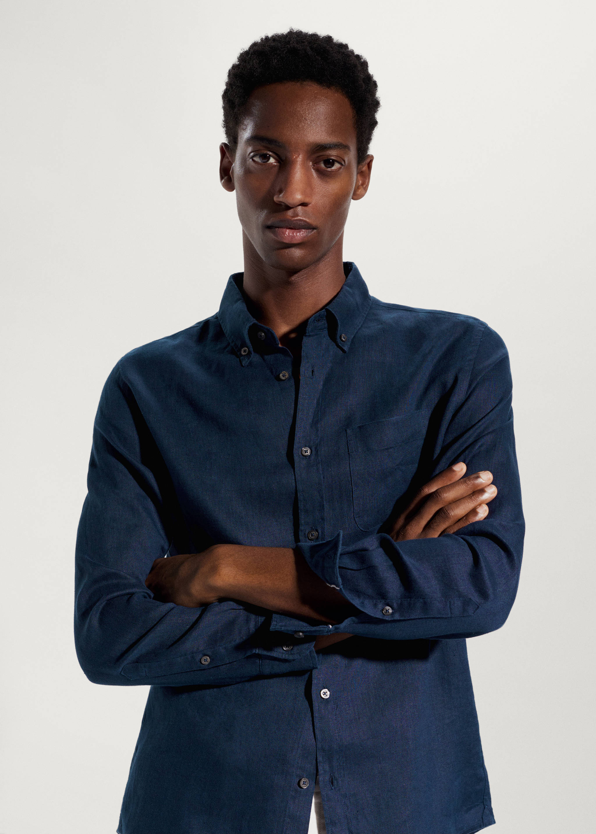 Camisa slim fit 100% lino - Detalle del artículo 2