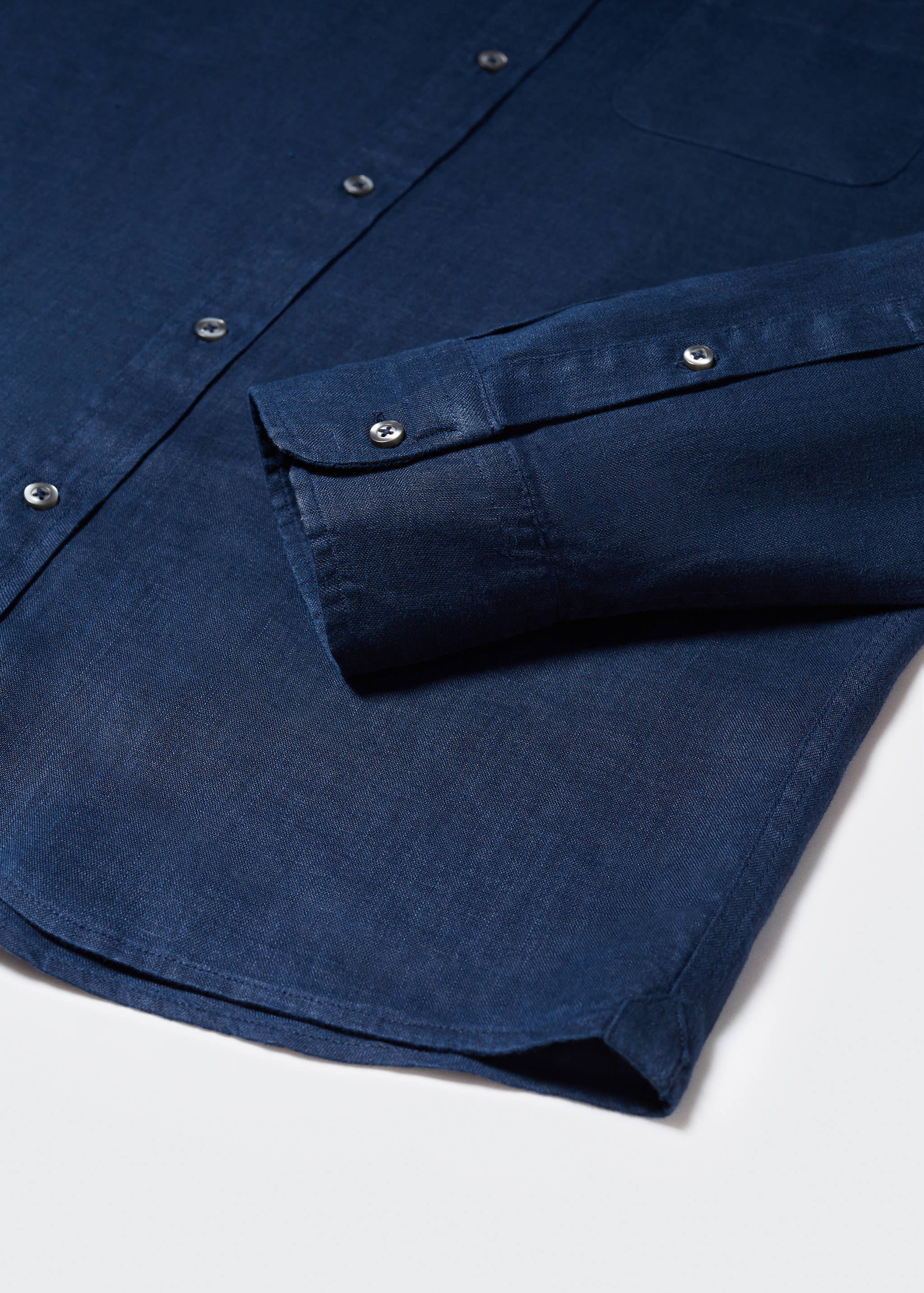 Camisa slim fit 100% lino - Detalle del artículo 8