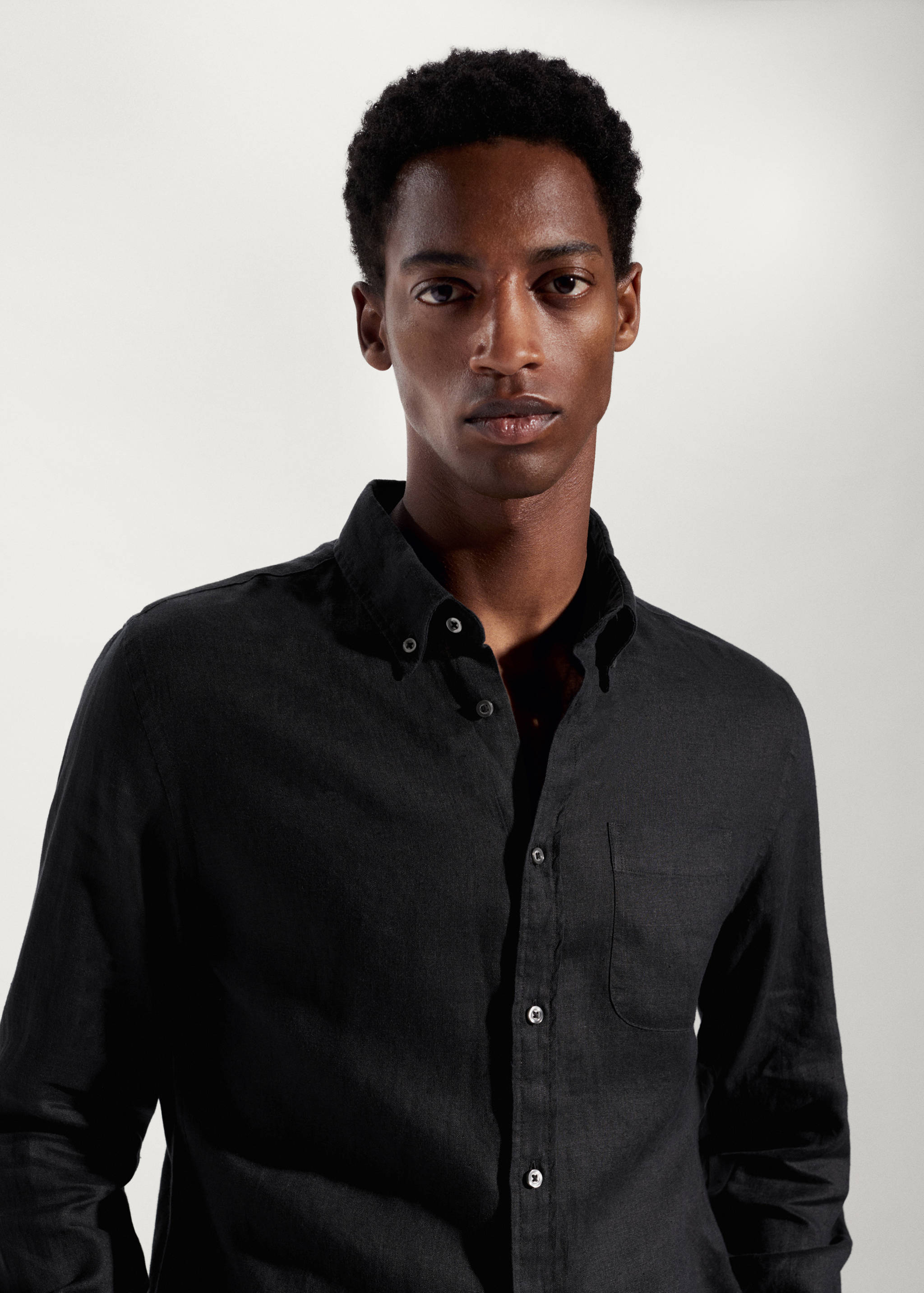 Camisa slim fit 100% lino - Detalle del artículo 1