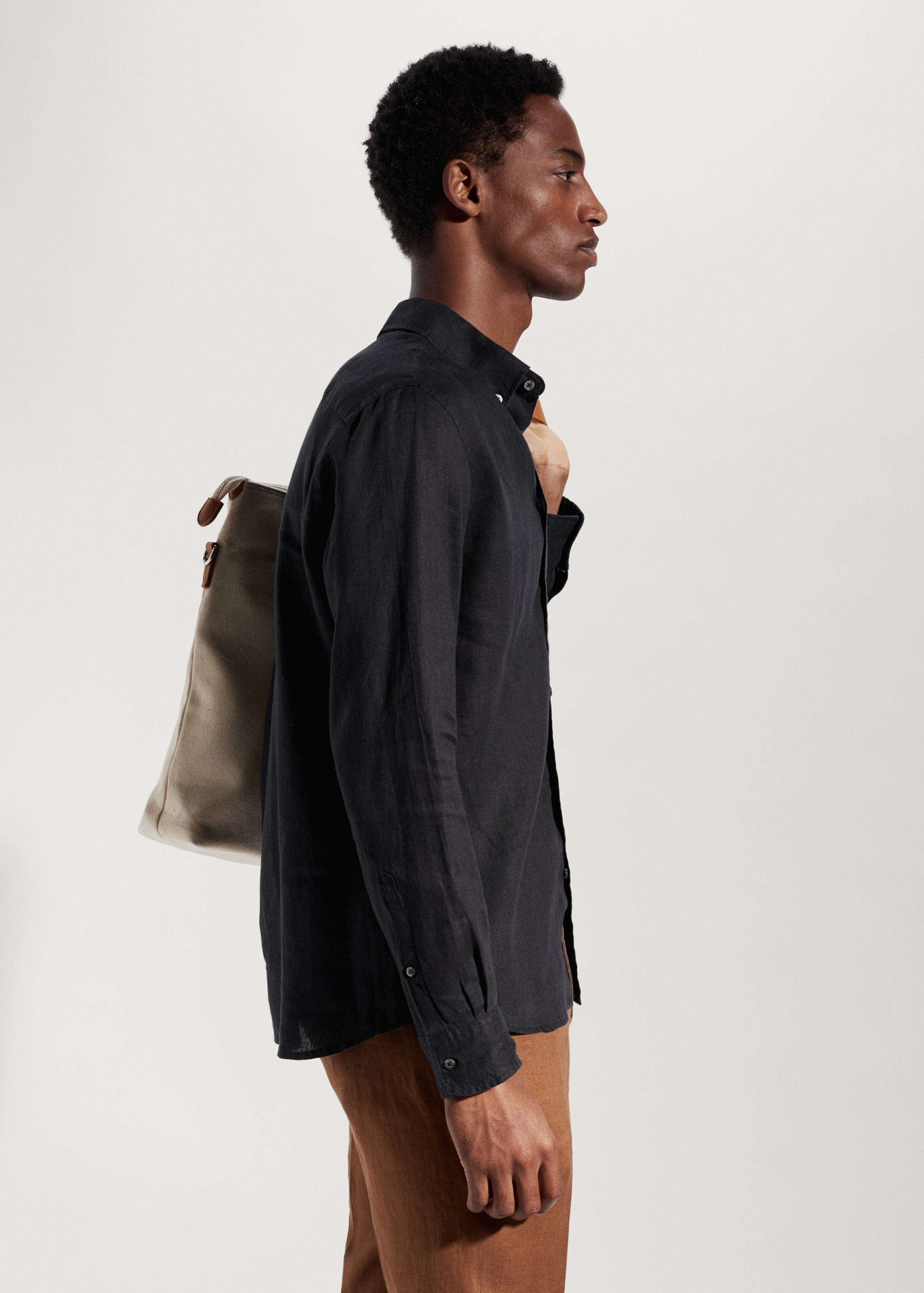 Camisa slim fit 100% lino - Detalle del artículo 2