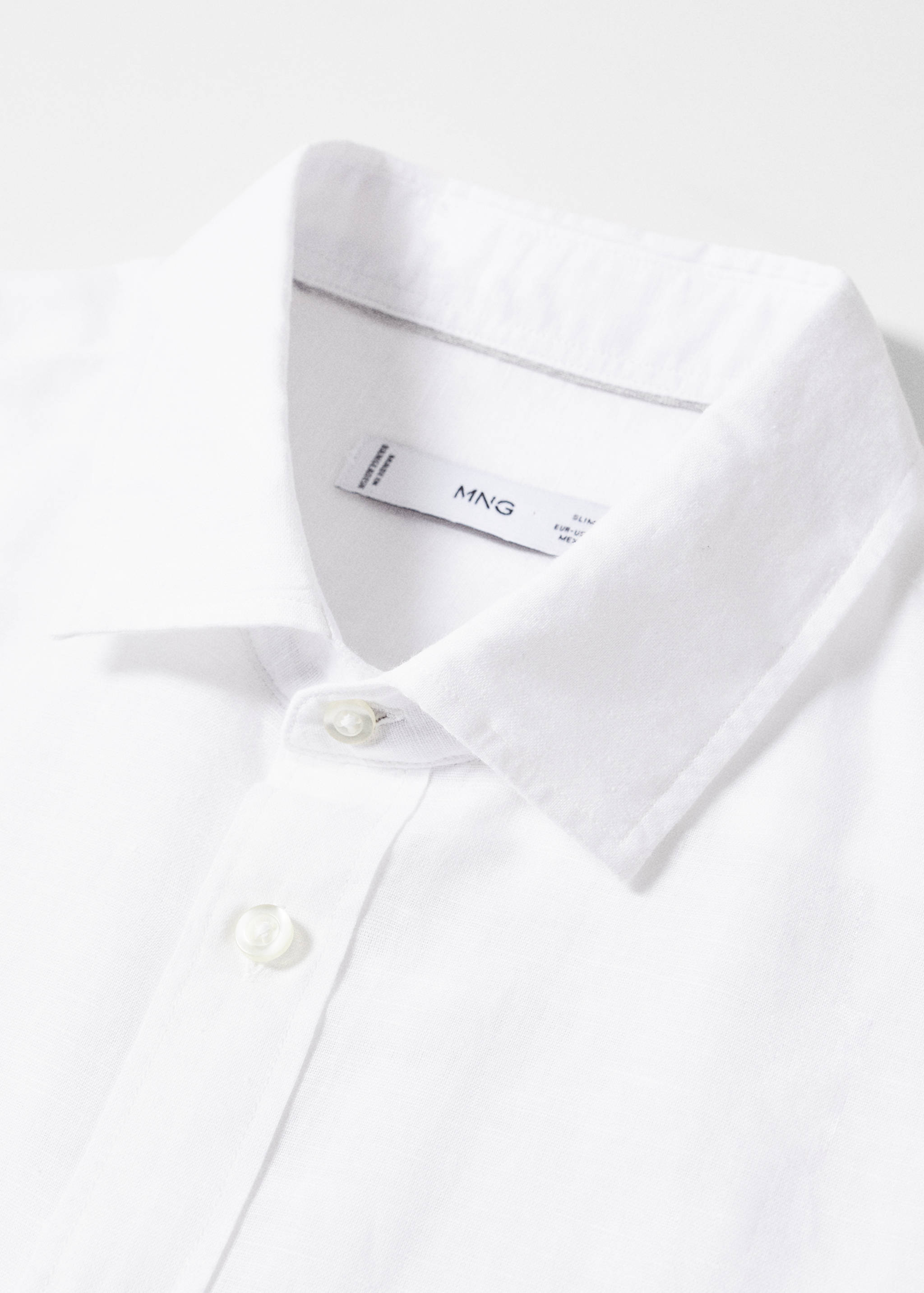 Chemise 100 % lin manches courtes - Détail de l'article 8