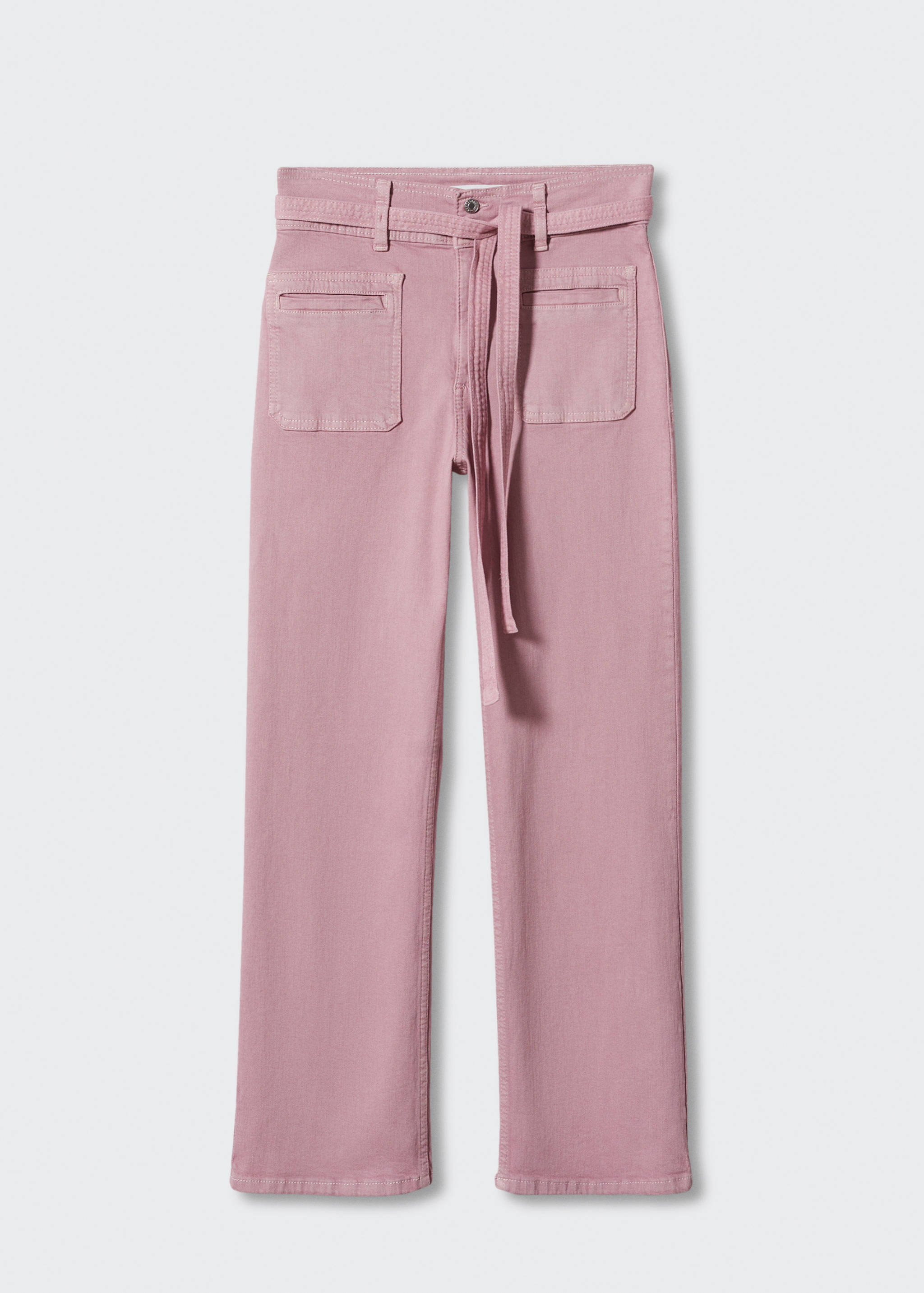 Jeans rectos detalle lazo - Artículo sin modelo