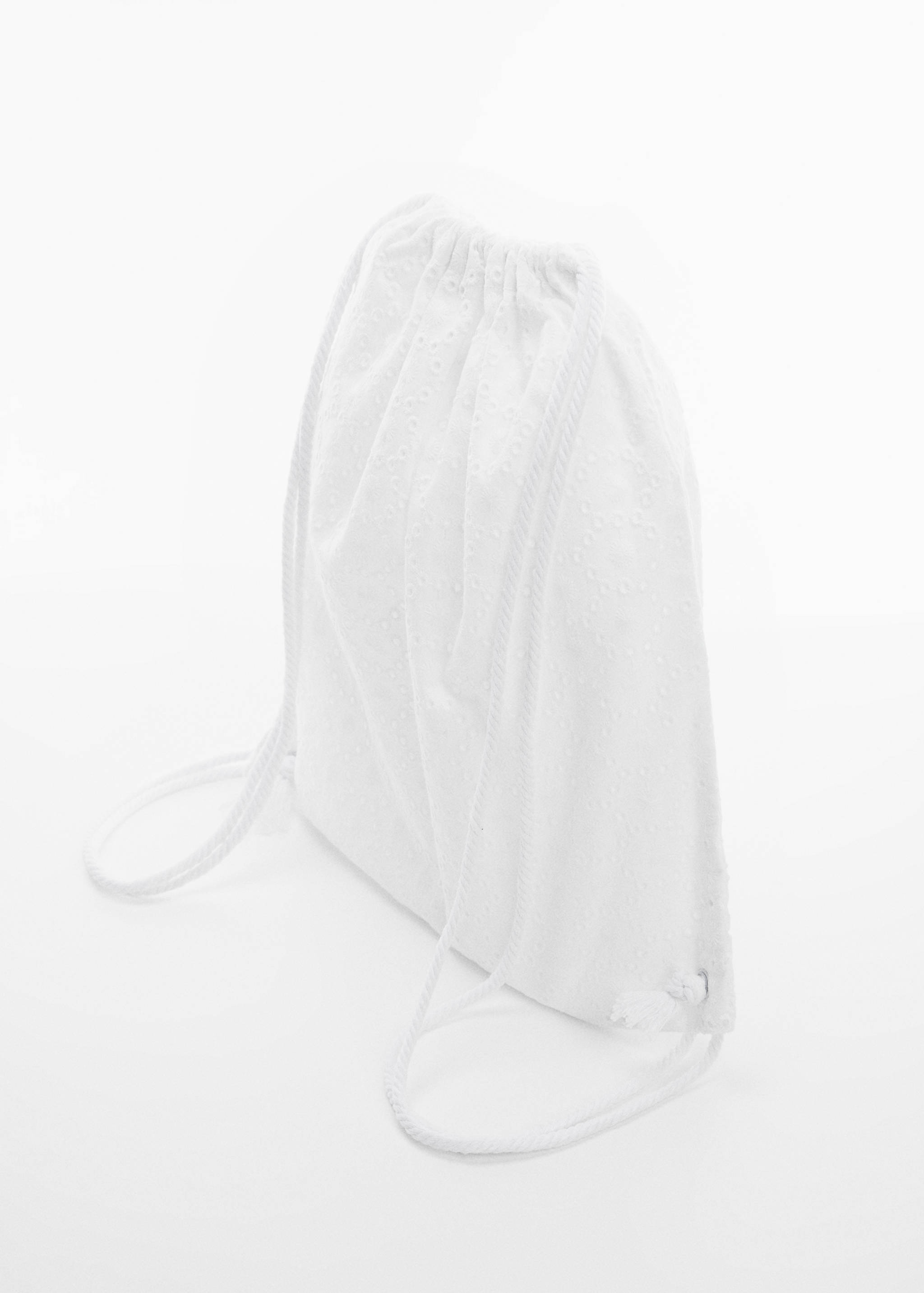 Embroidered backpack - Medium plane