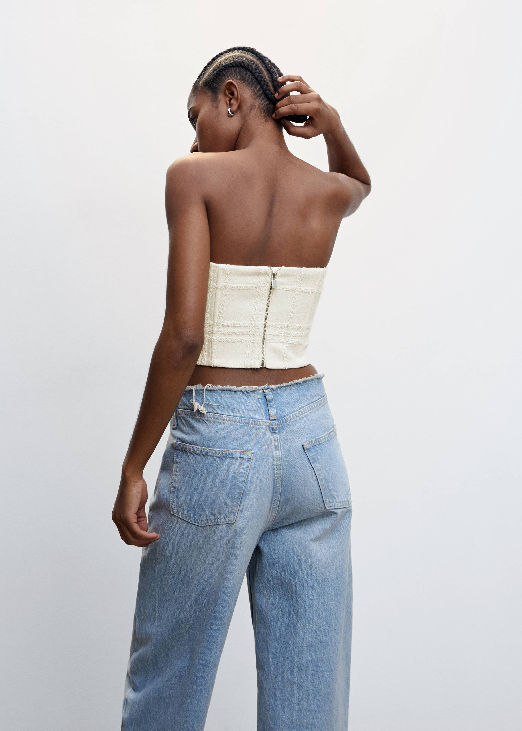 Textured corset top - Reverse of the article