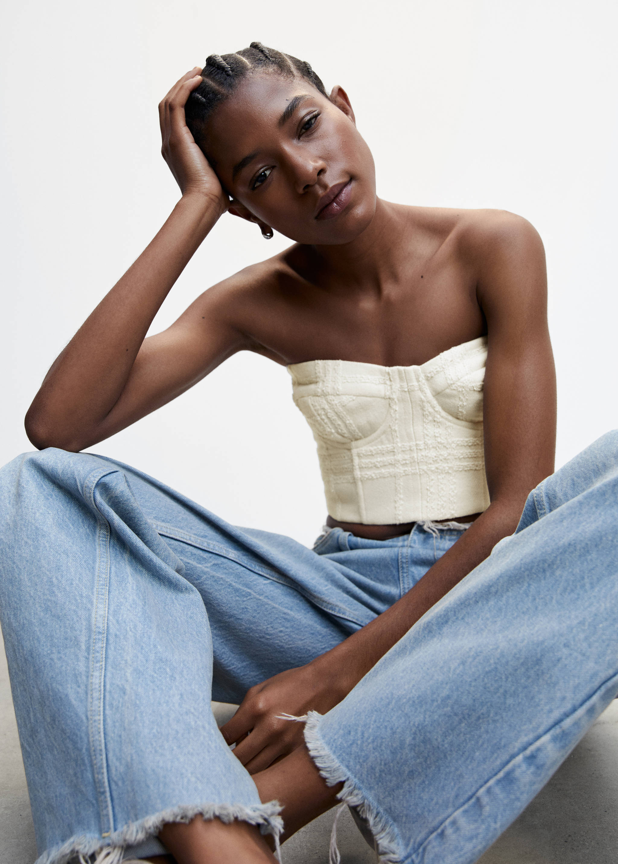 Textured corset top - Details of the article 2