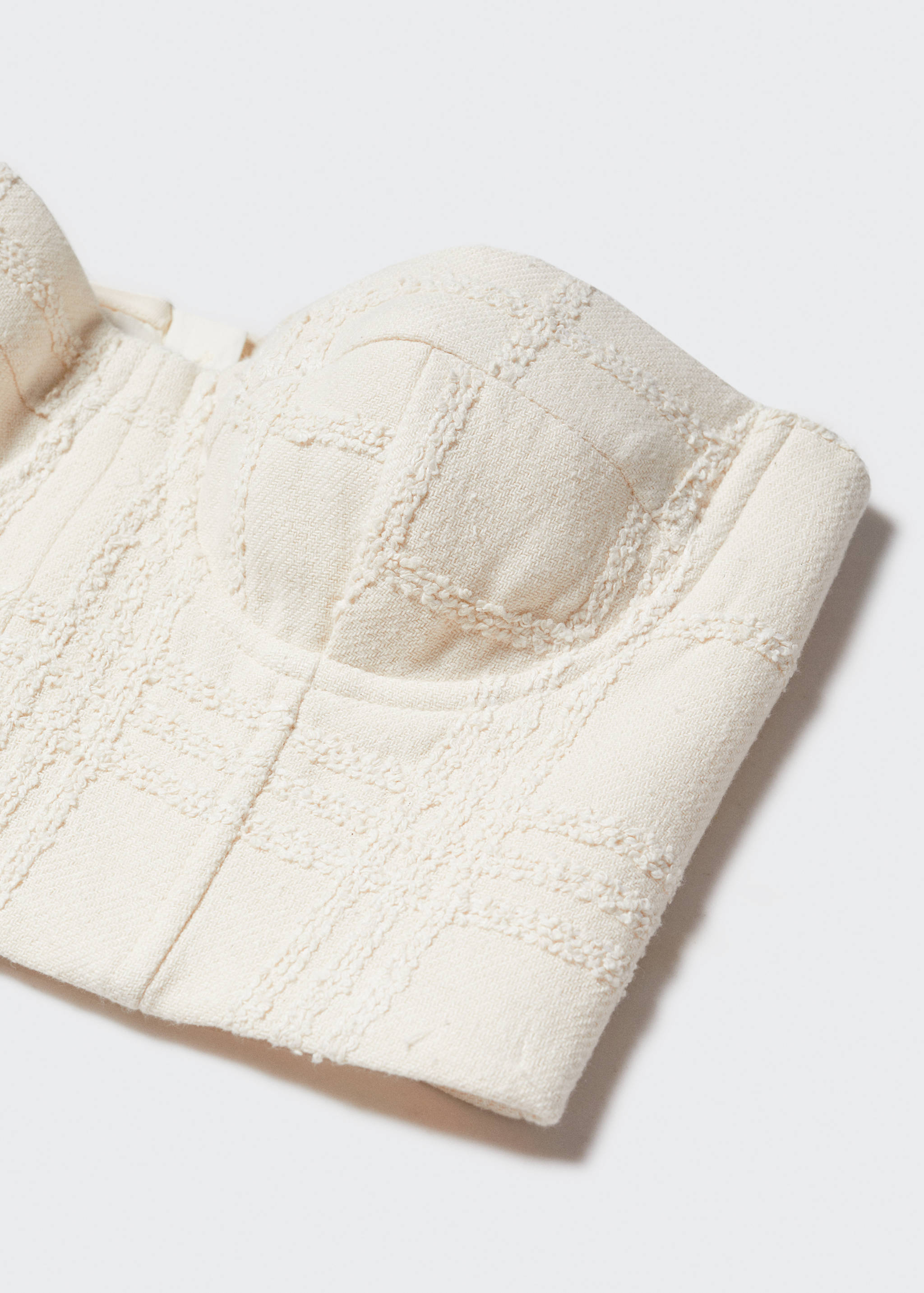 Textured corset top - Details of the article 8
