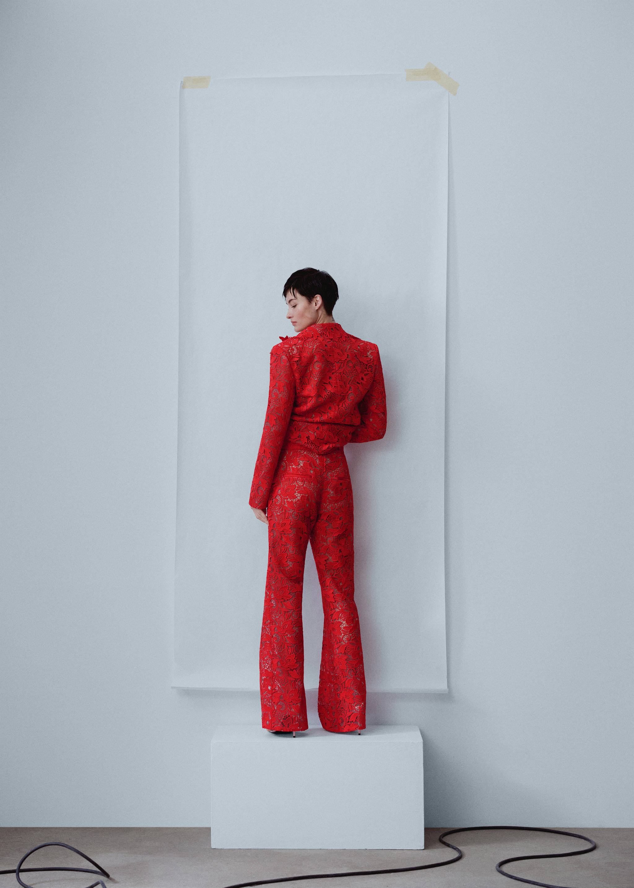 Guipure suit pants - Reverse of the article