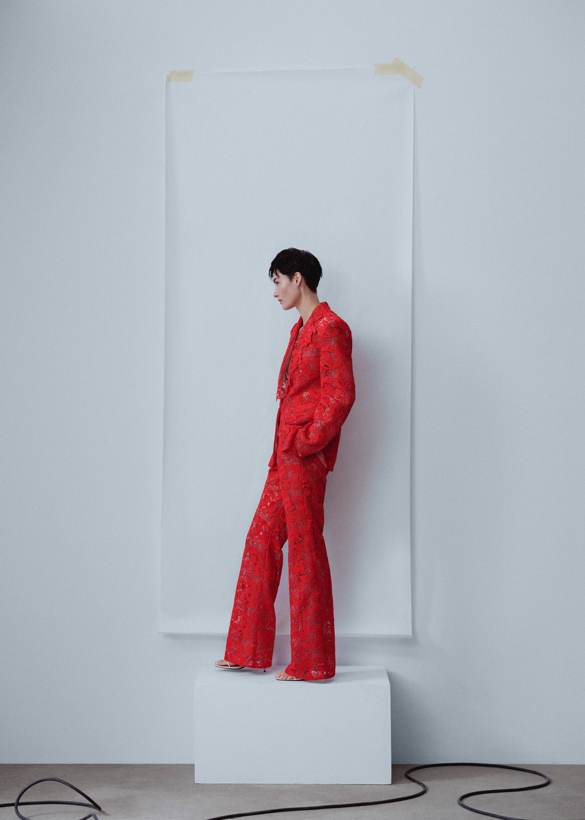 Guipure suit pants - Details of the article 1