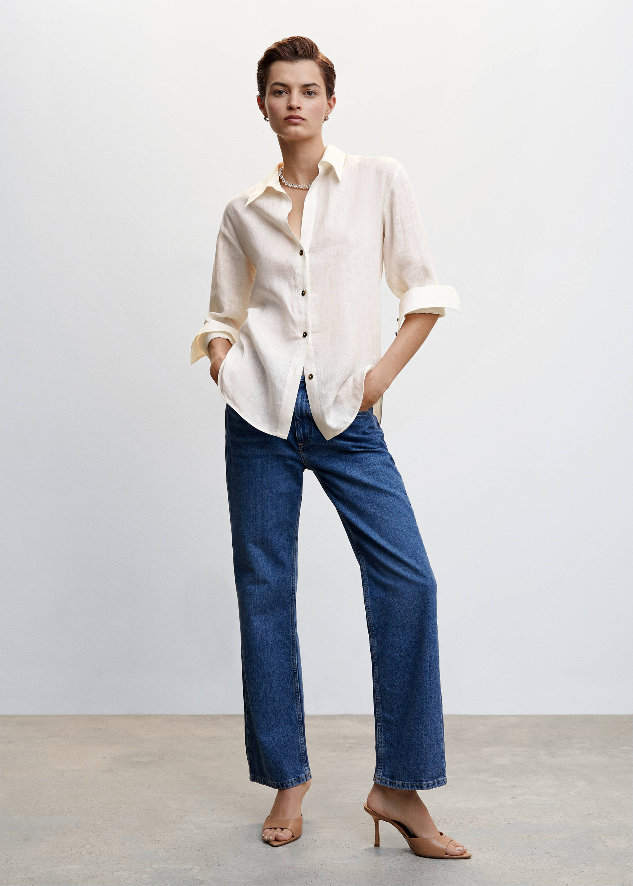 Linen 100% shirt - General plane