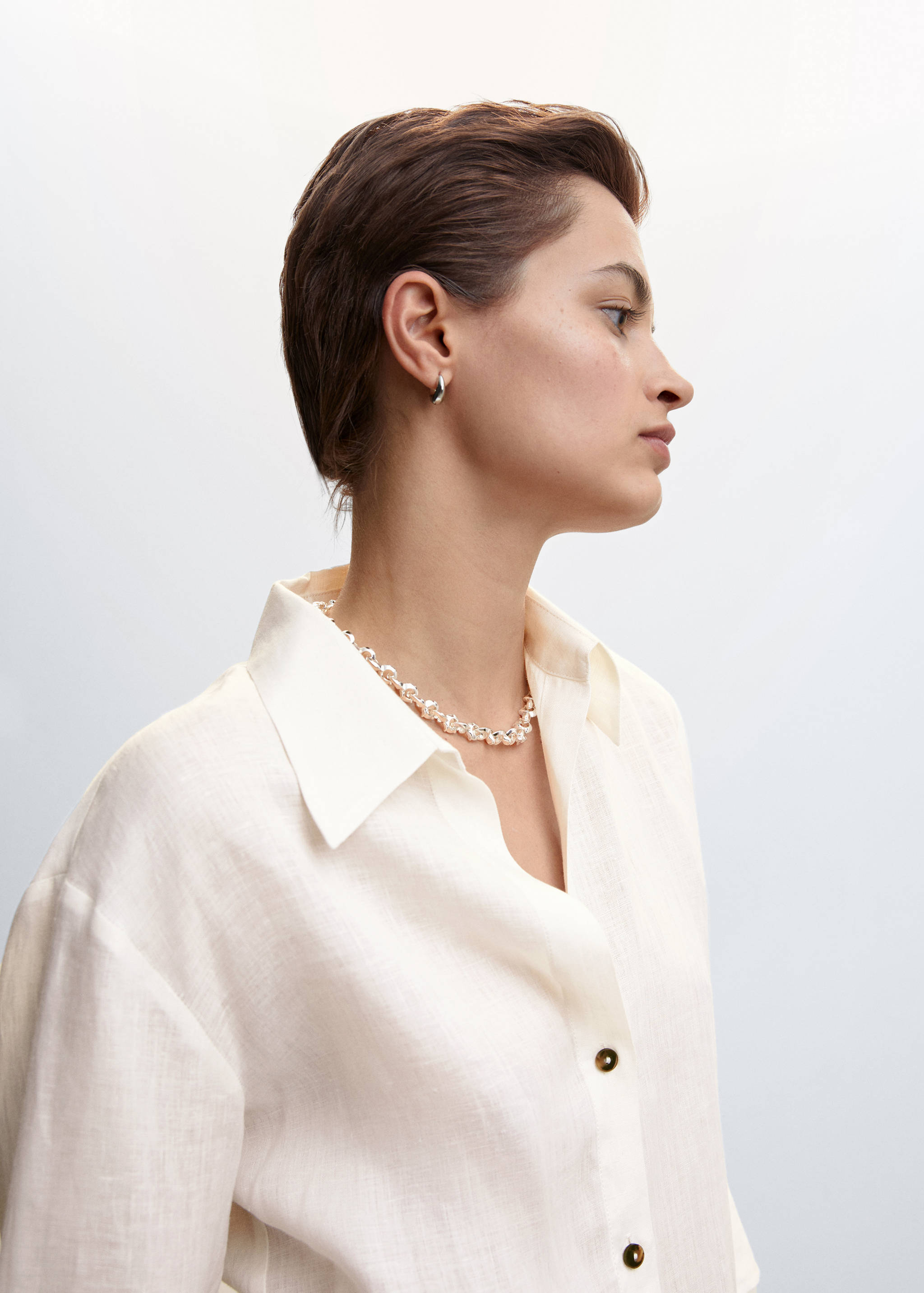 Linen 100% shirt - Details of the article 1