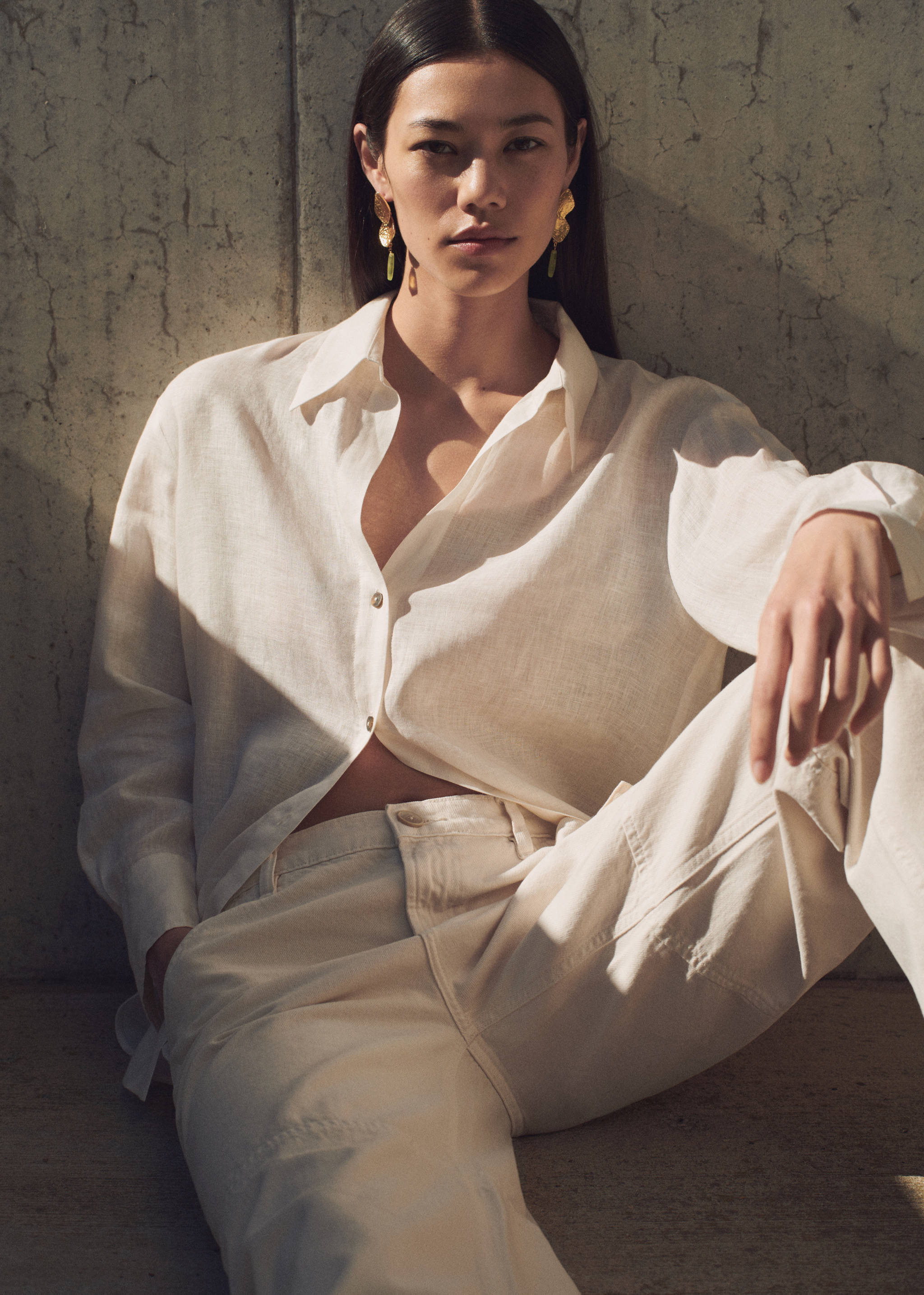 Linen 100% shirt - Details of the article 7