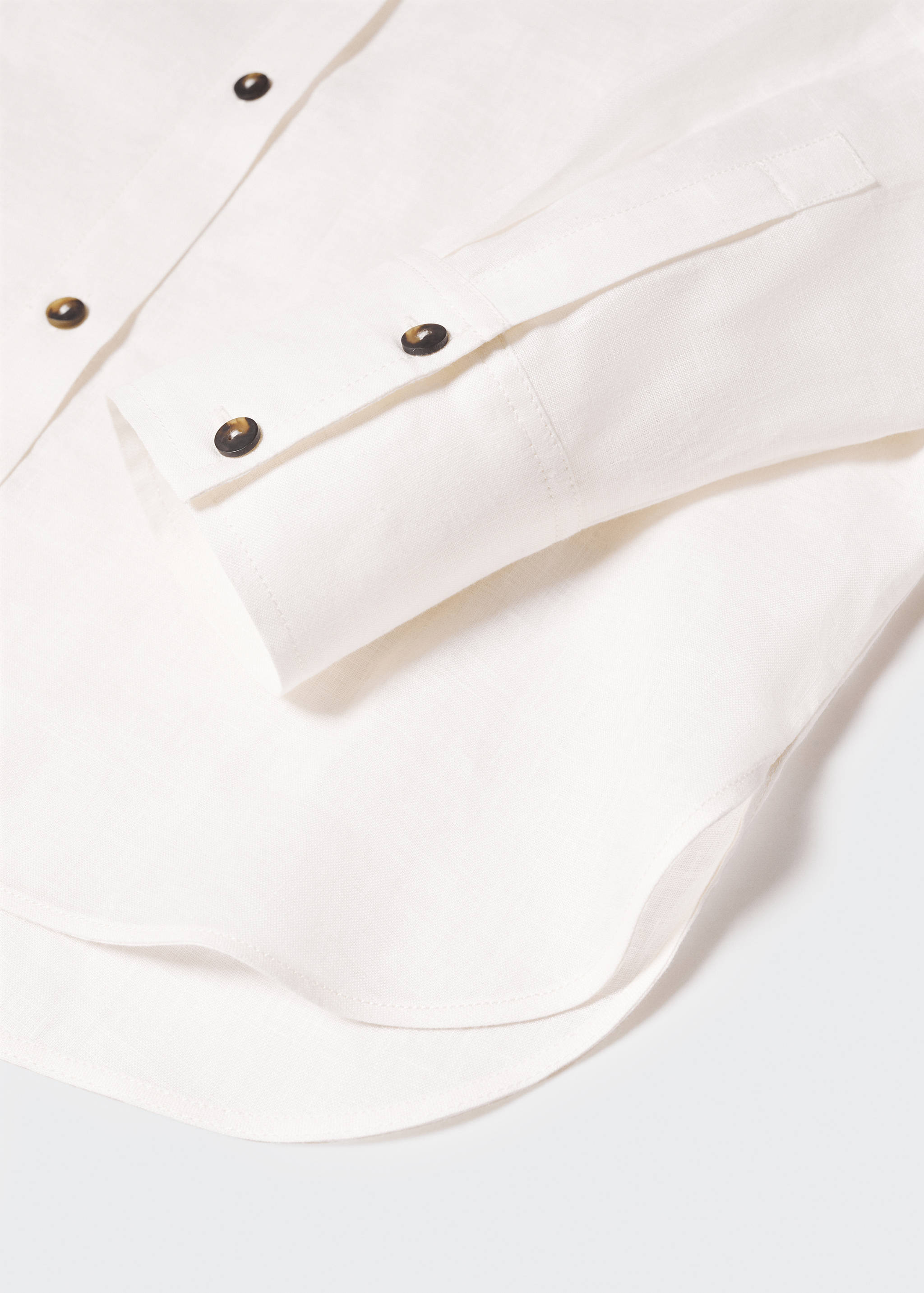 Linen 100% shirt - Details of the article 8