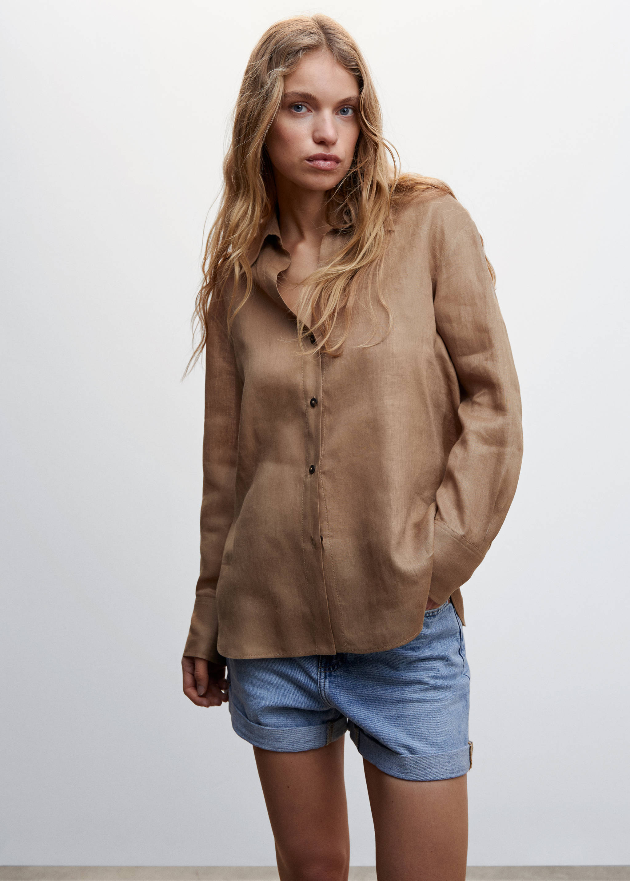 Linen 100% shirt - Medium plane