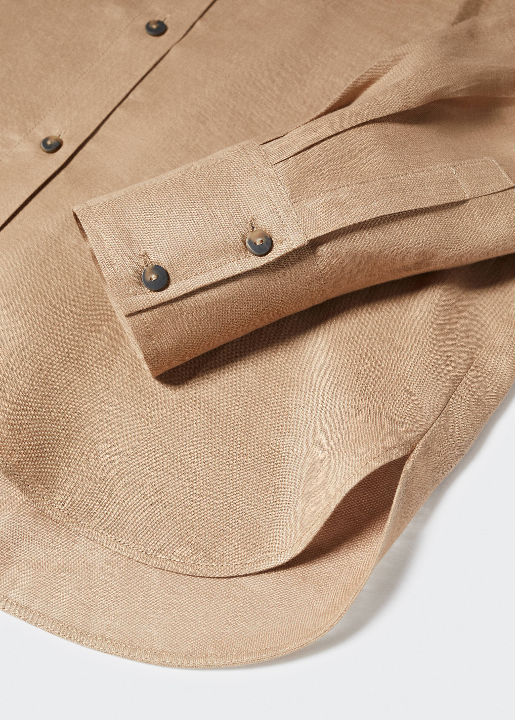Linen 100% shirt - Details of the article 8