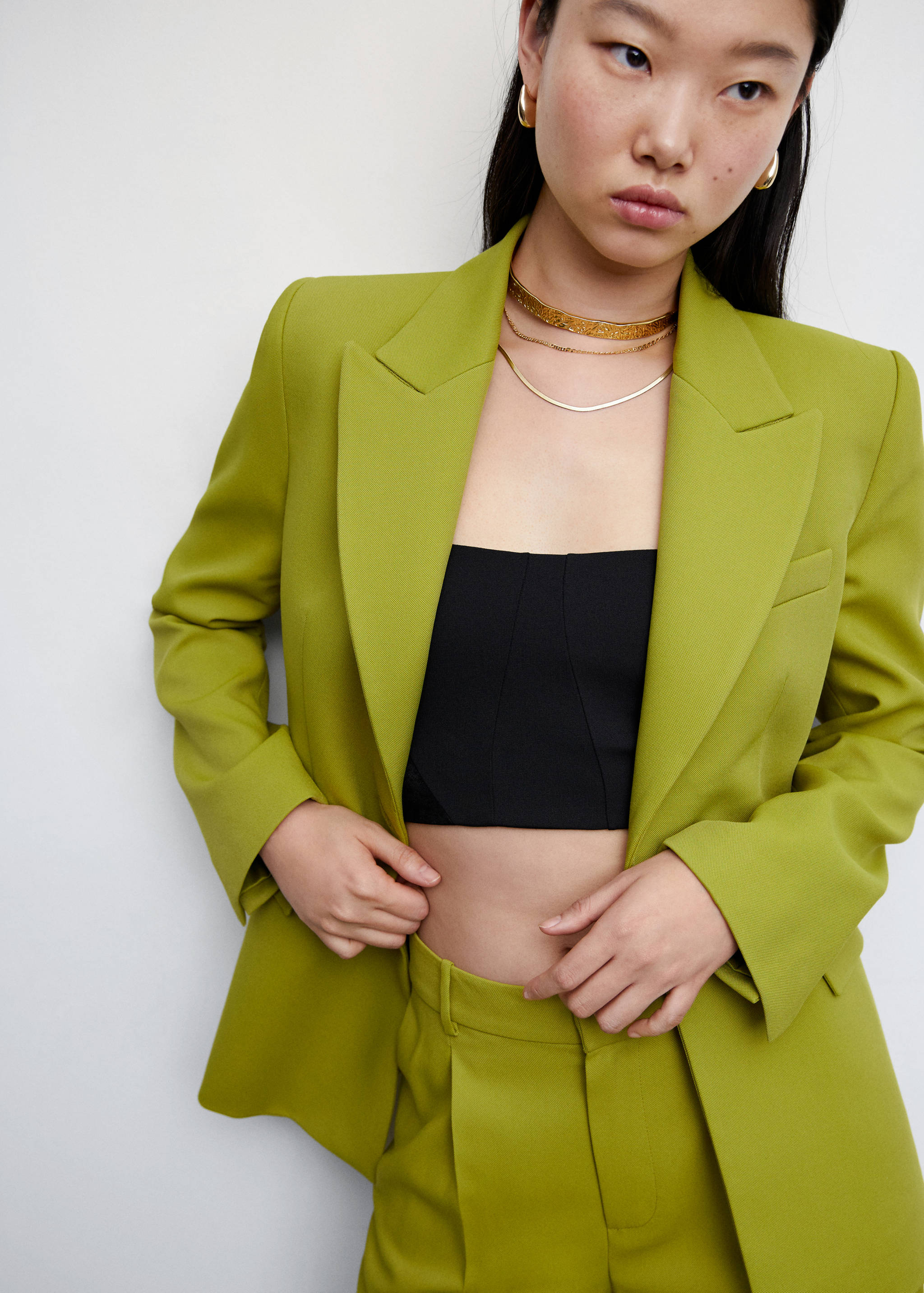 口袋西装外套 - null