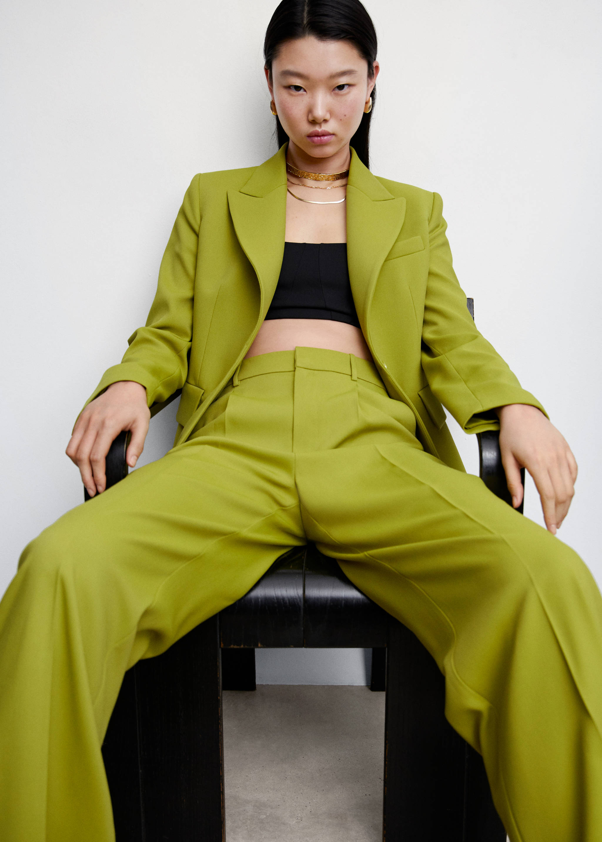 口袋西装外套 - null