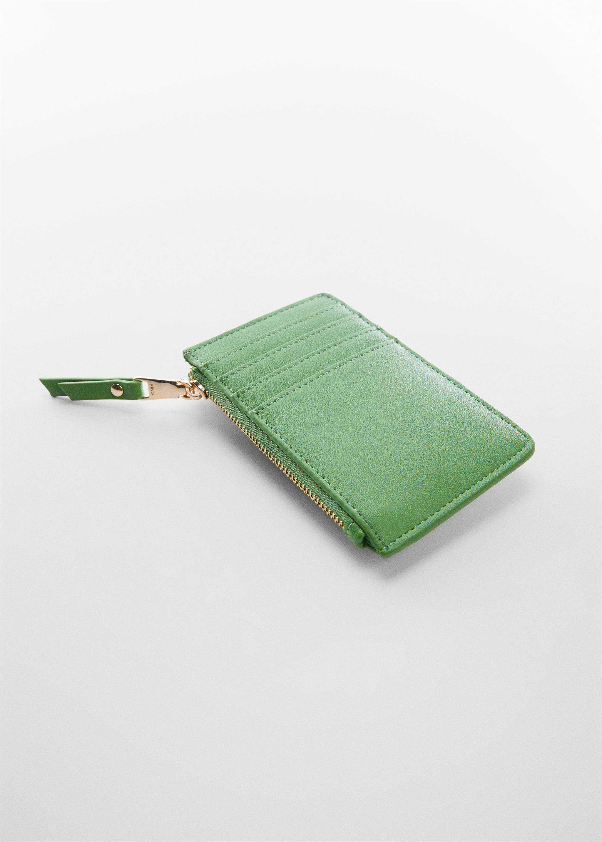 Card holder with button and logo - Medium plane