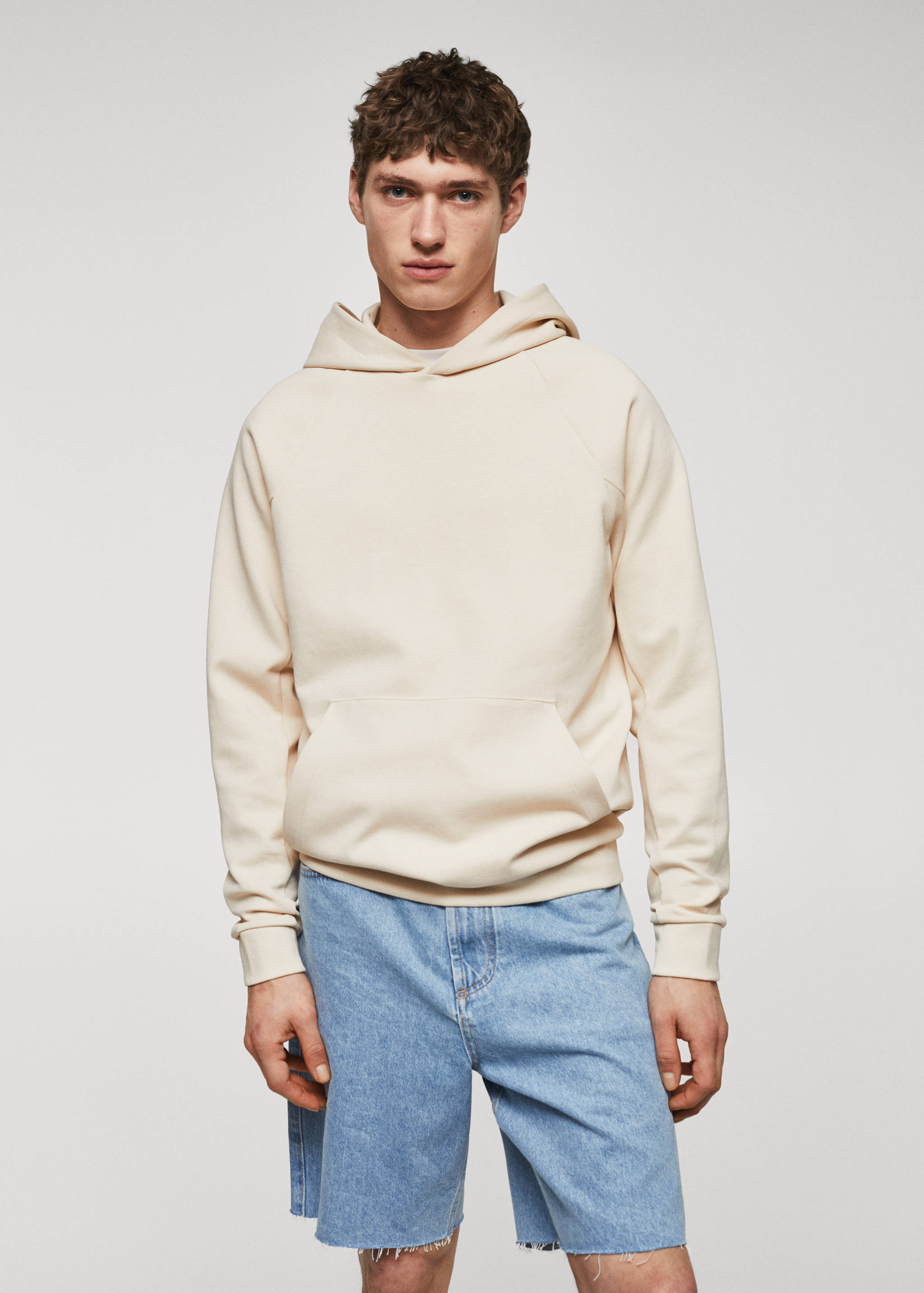 Kangaroo pocket hoodie - Medium plane