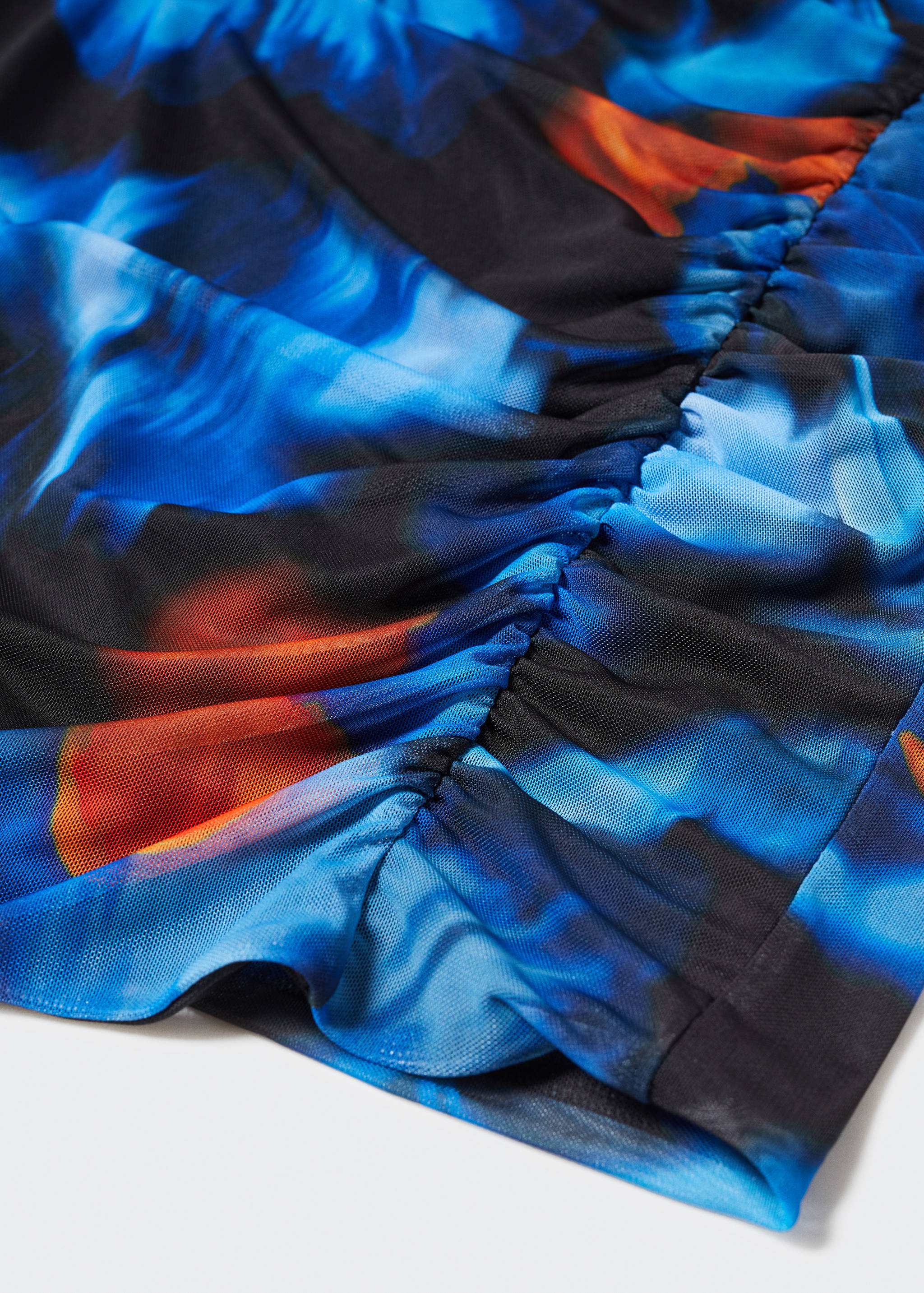 Pleated chiffon mini-skirt - Details of the article 8