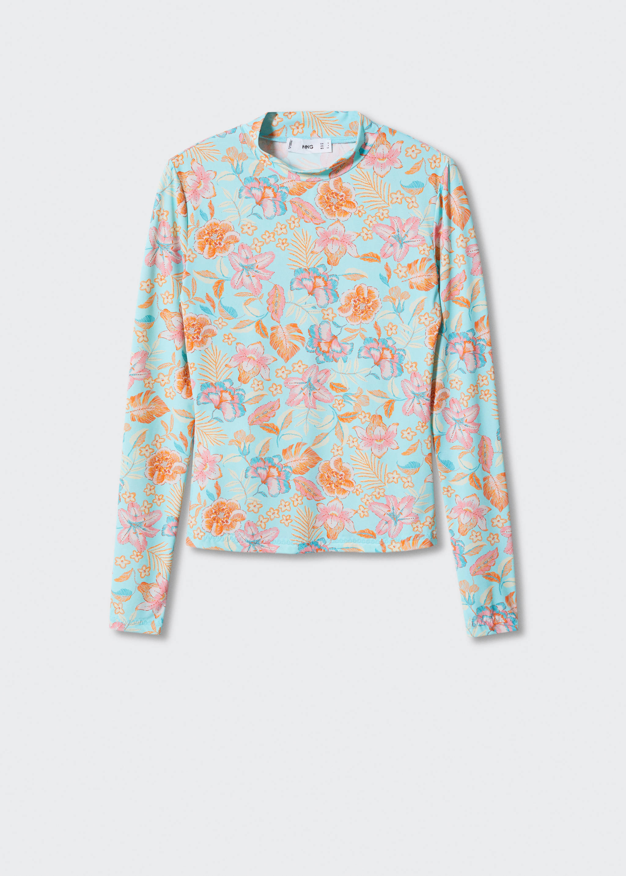 Printed turtleneck t-shirt - Article without model