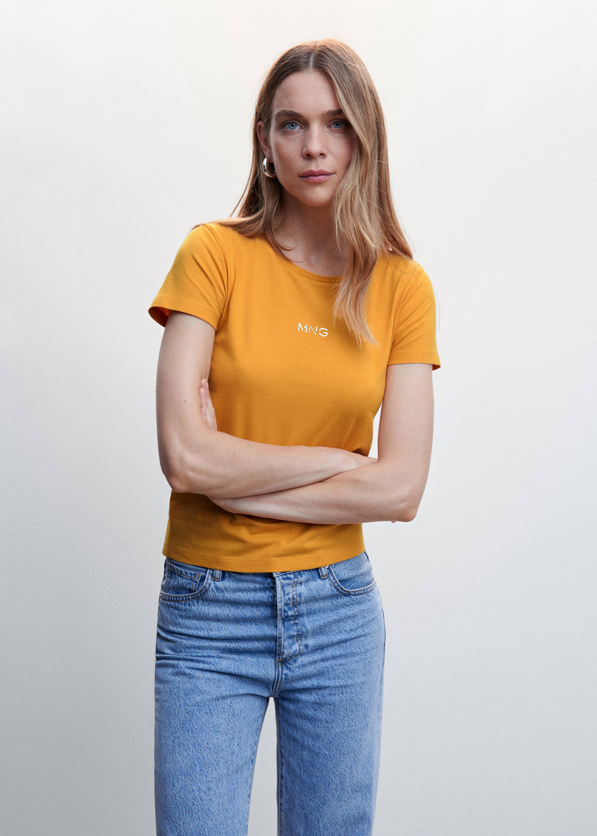 Camiseta algodón logo - Plano medio