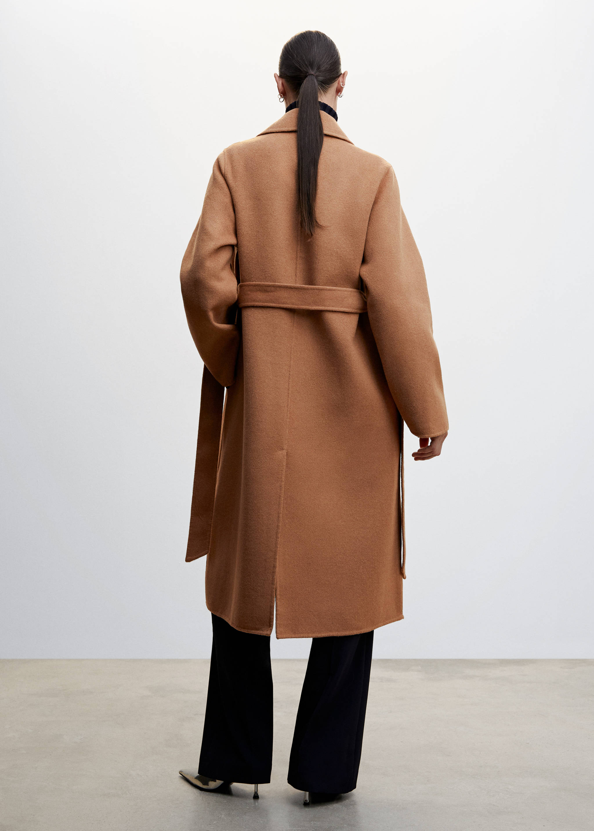 腰带手工大衣 - null