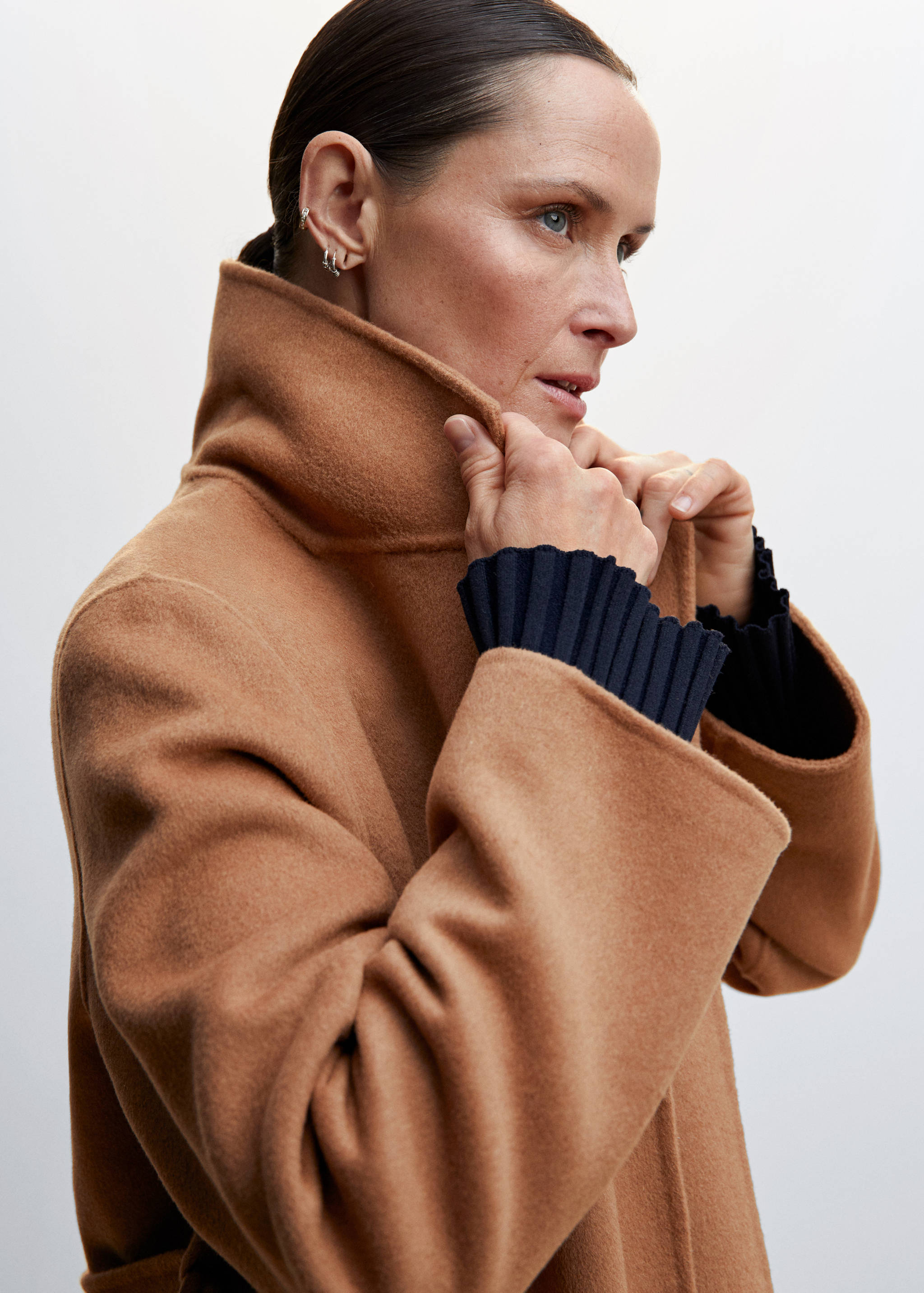 腰带手工大衣 - null