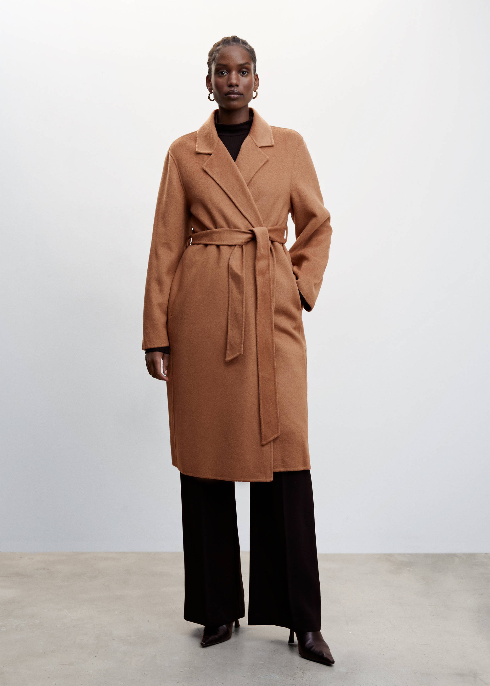 腰带手工大衣 - null