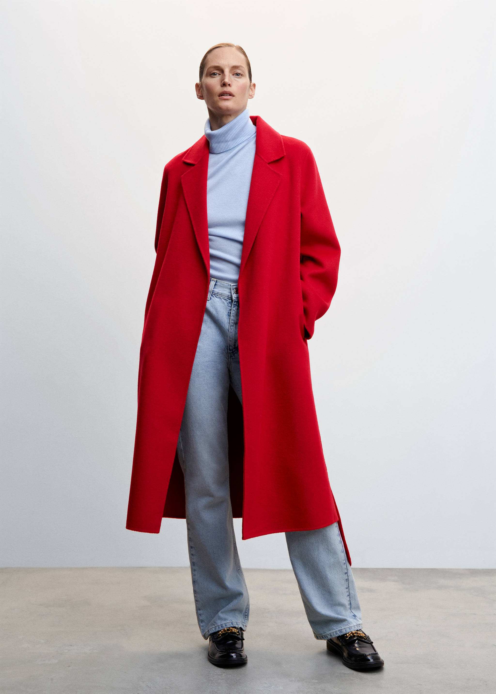Belt handmade coat - General plane