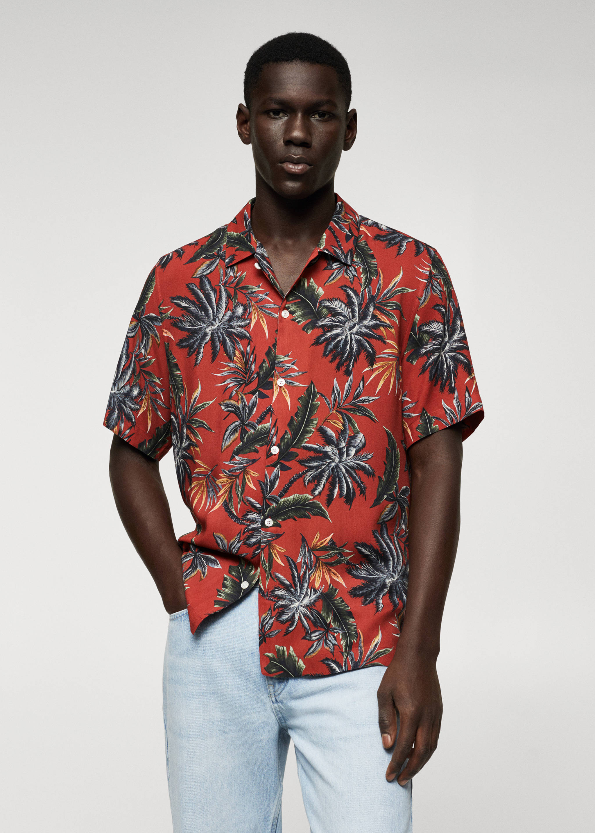 Hawaiian flowy shirt - Medium plane