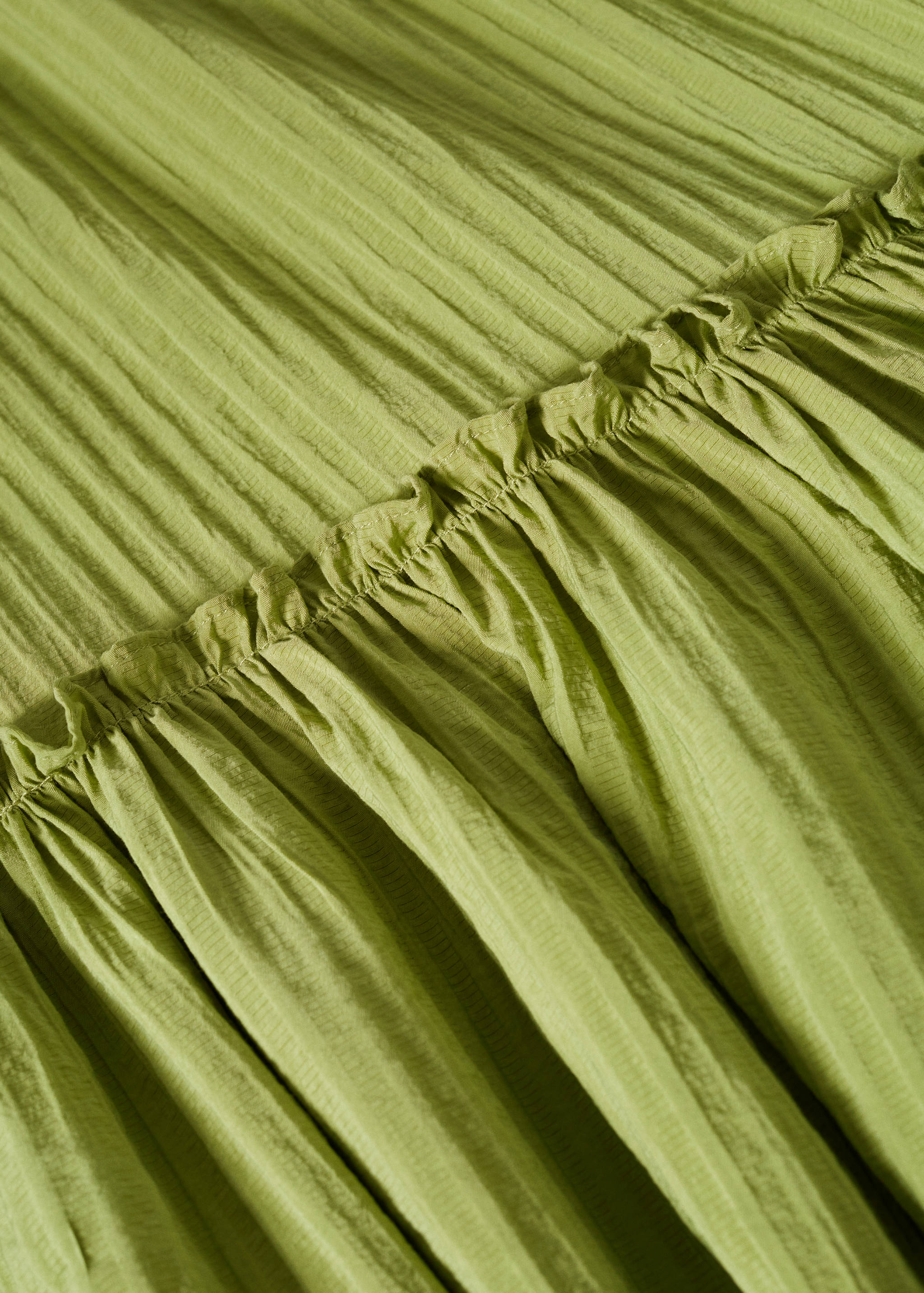 Robe texturée manches bouffantes - Détail de l'article 8