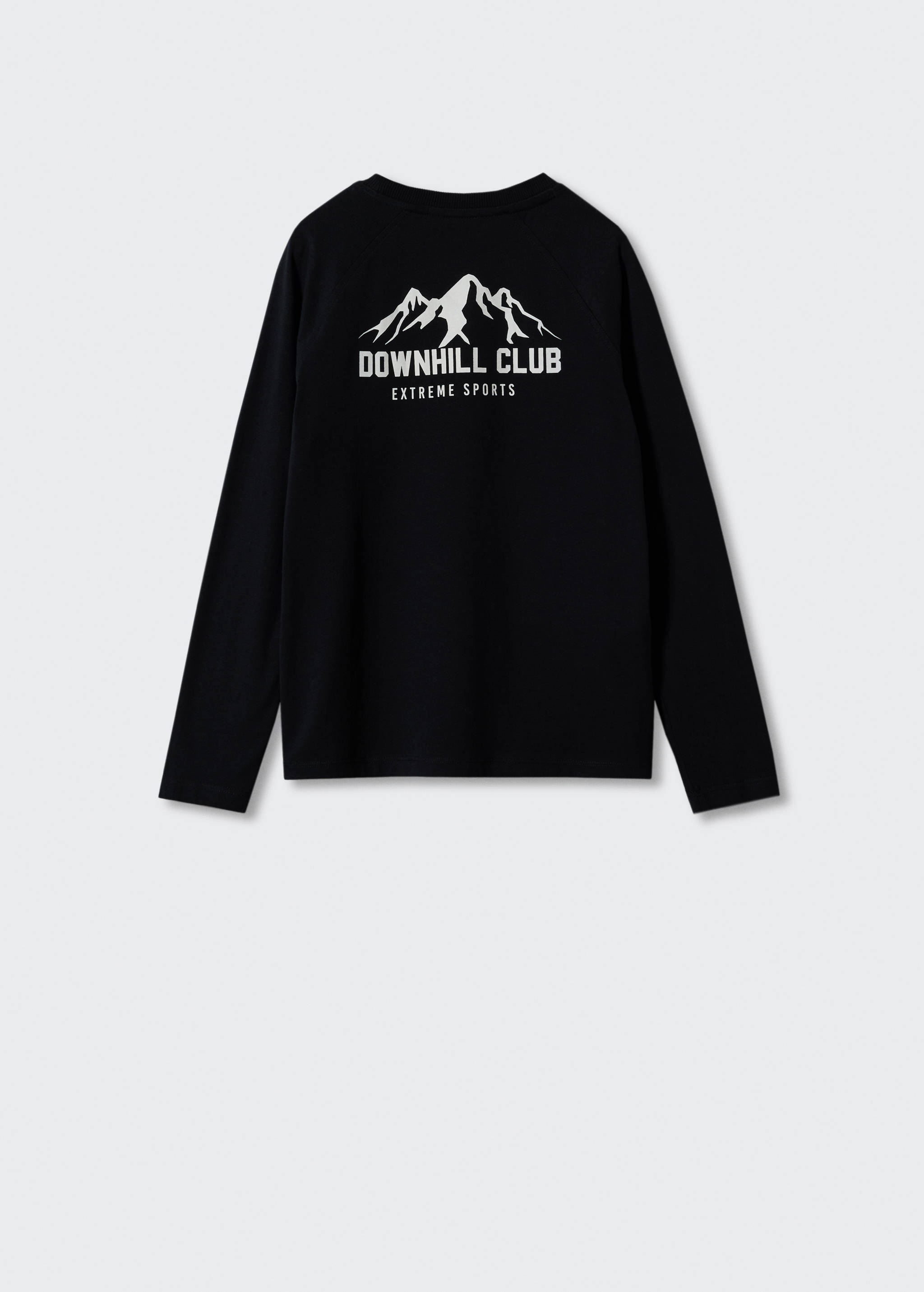 تي شيرت قطني بأكمام طويلة - الجهة الخلفية للمنتج