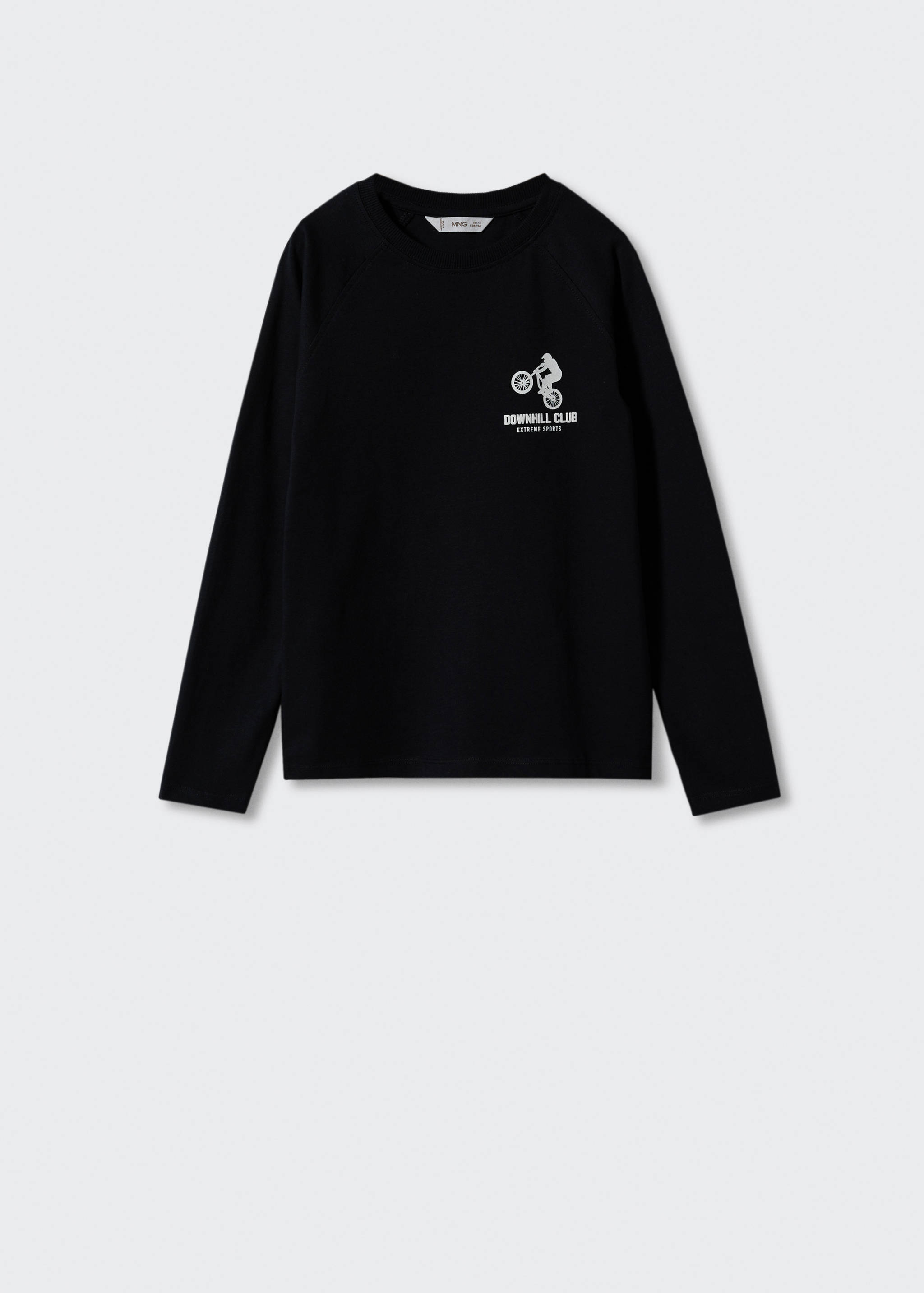 تي شيرت قطني بأكمام طويلة - منتج دون نموذج