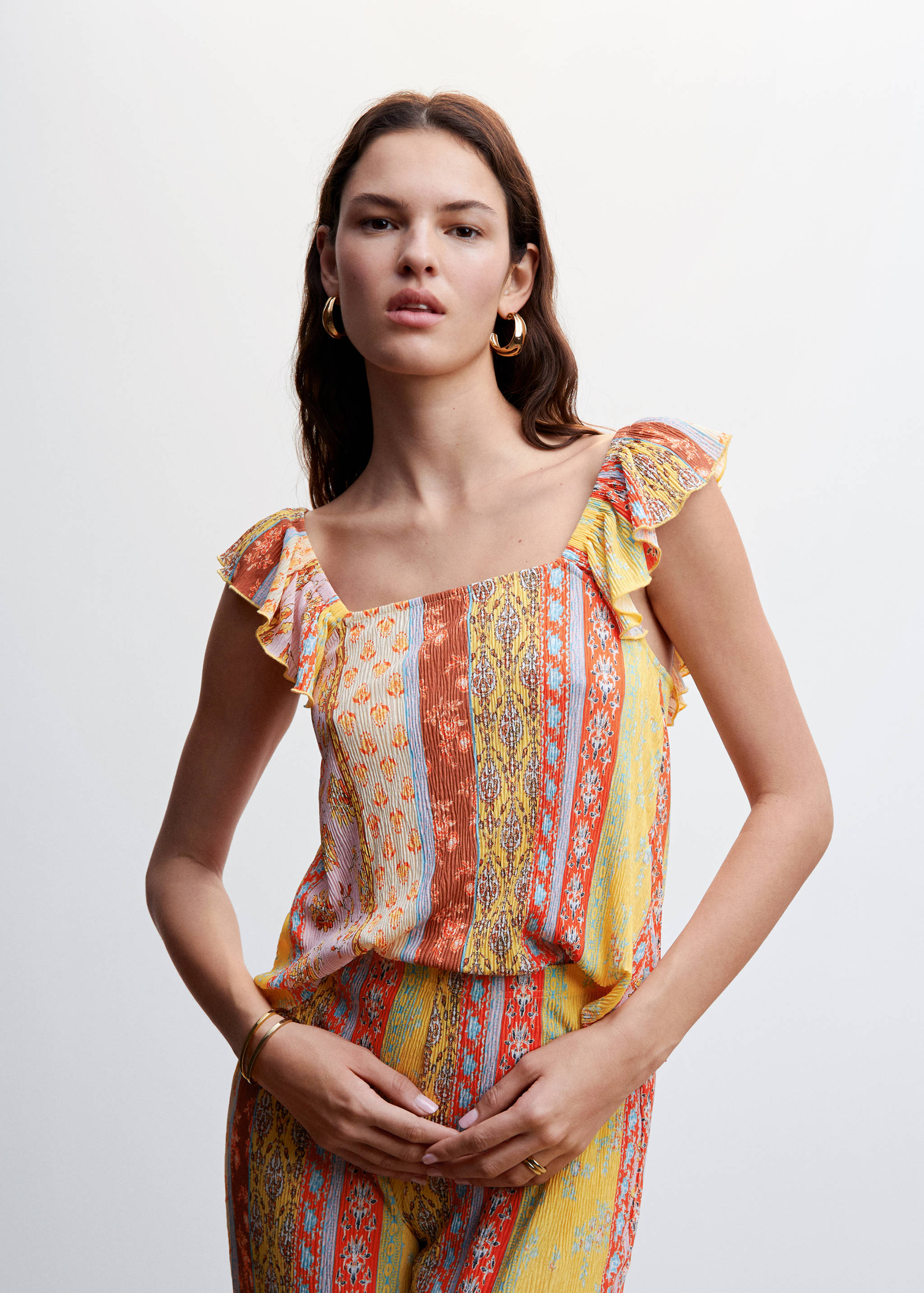 Patterned texture top - Medium plane