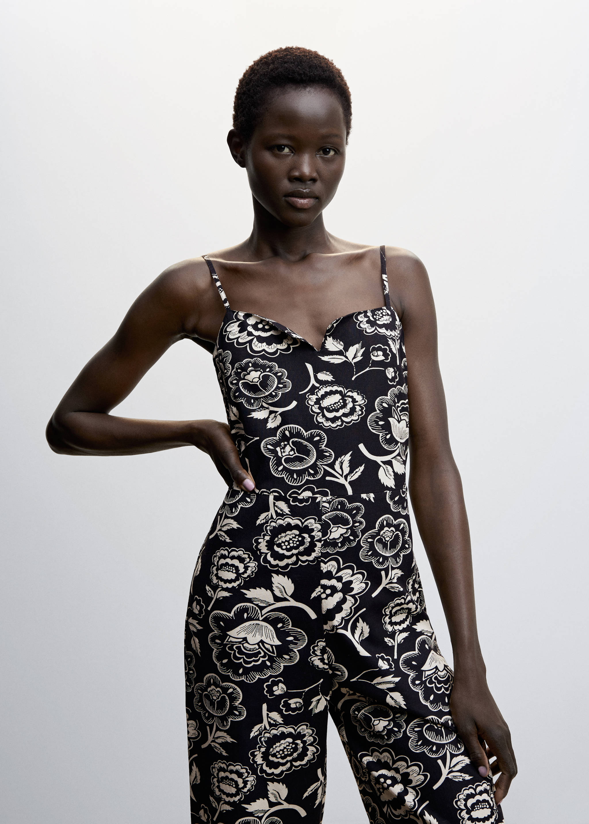 Floral print jumpsuit - Medium plane