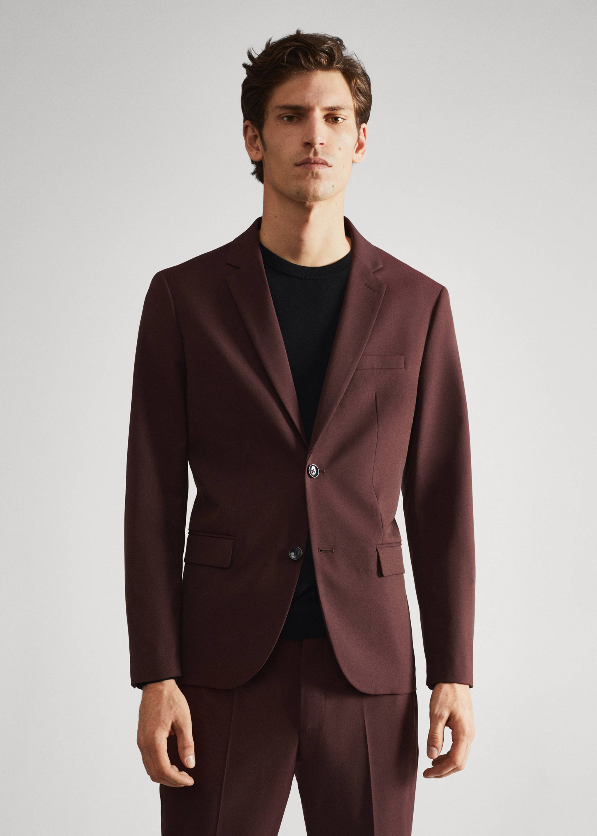Super slim-fit suit jacket - Medium plane