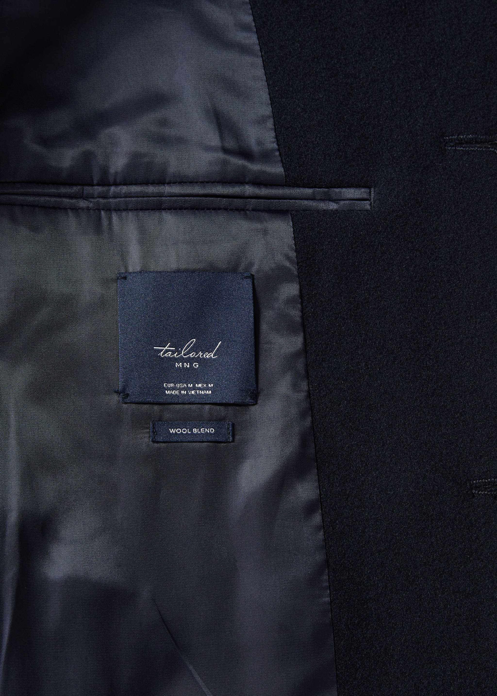 羊毛漏斗领大衣 - null