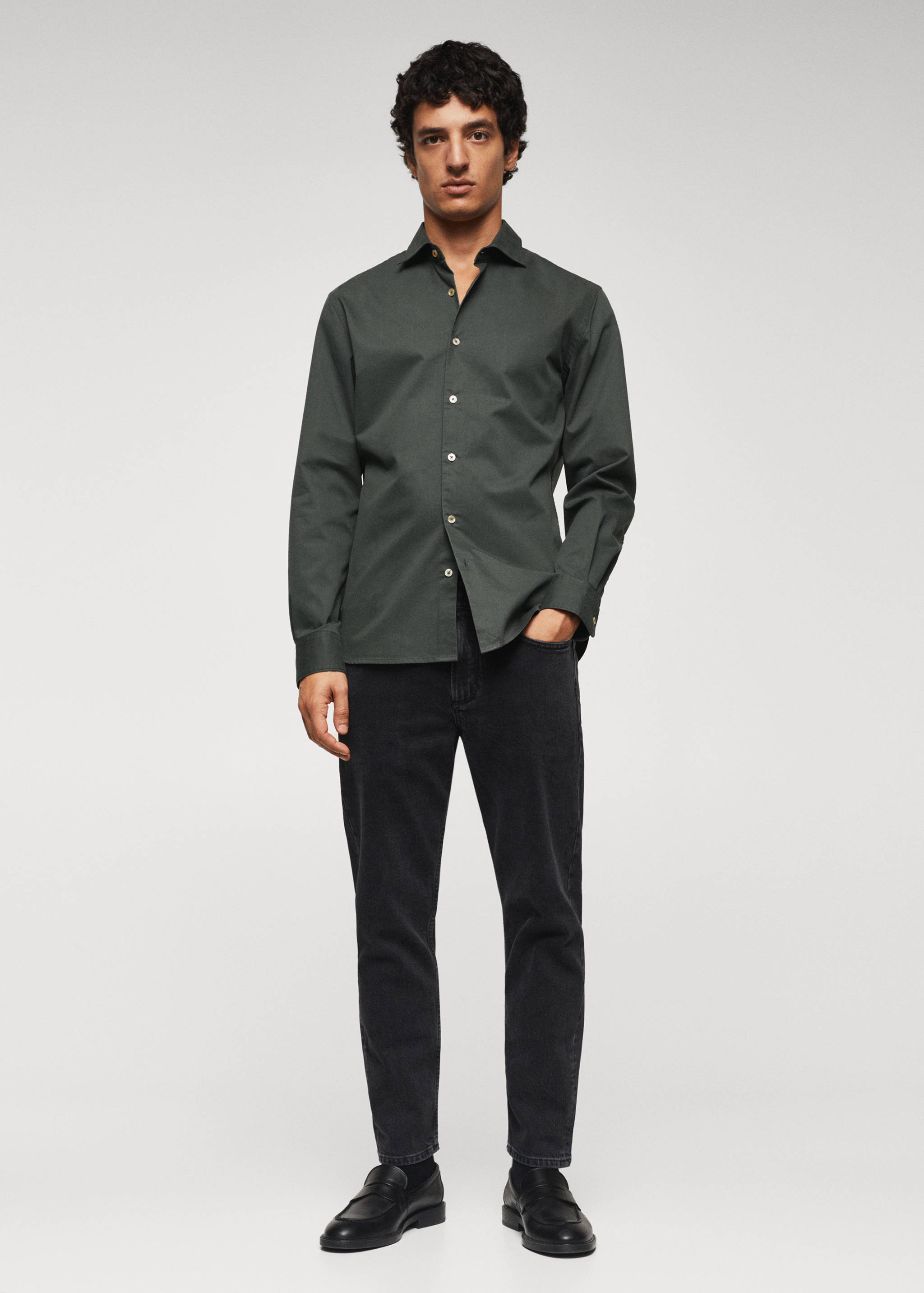 Chemise slim fit coton - Plan général