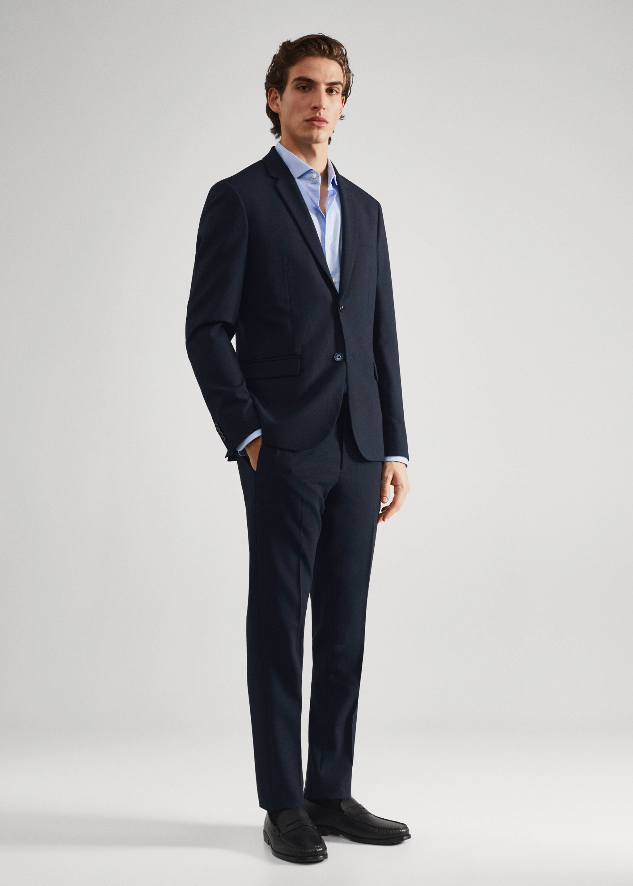 Super slim fit suit trousers - General plane