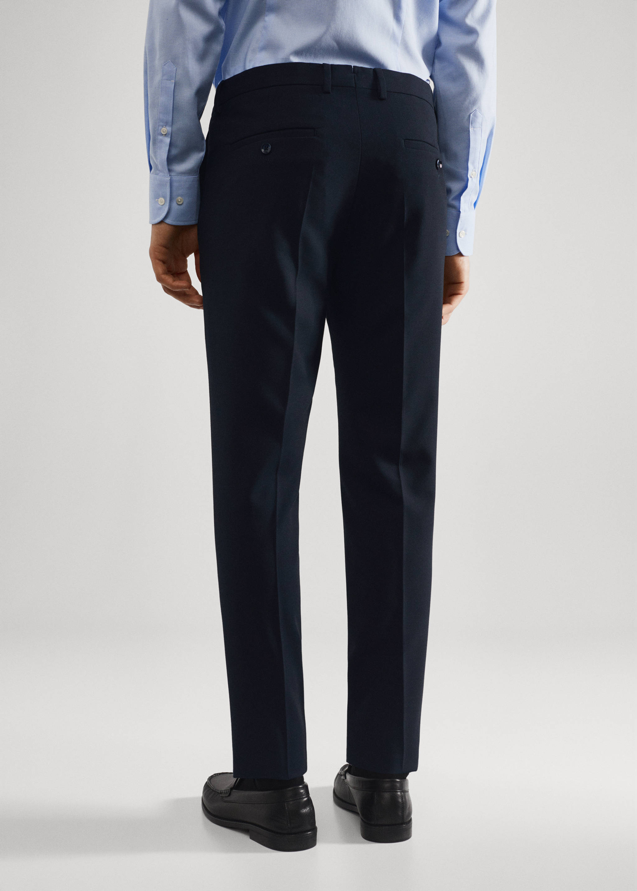 Super slim fit suit trousers - Reverse of the article