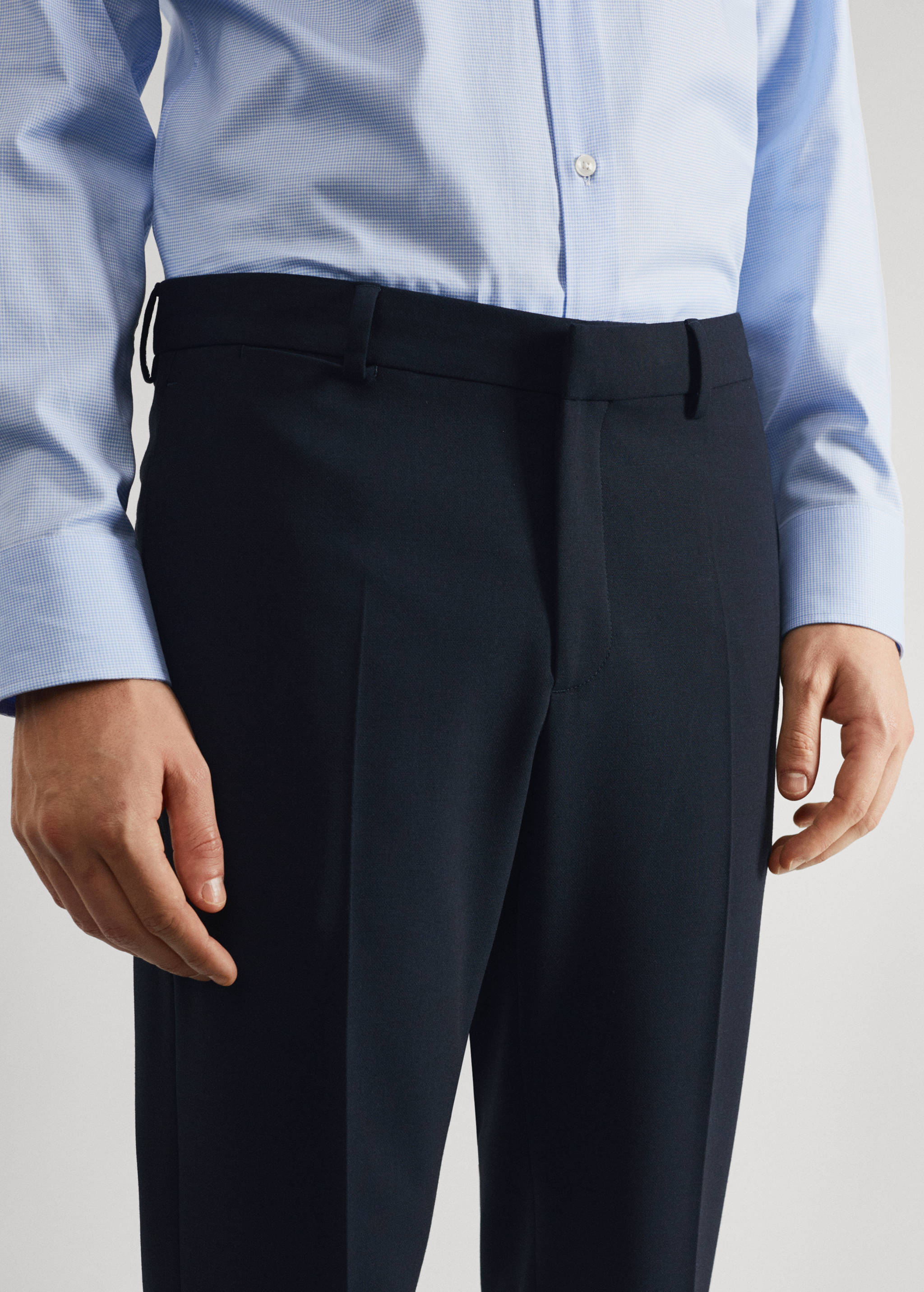 Super slim fit suit trousers - Details of the article 1