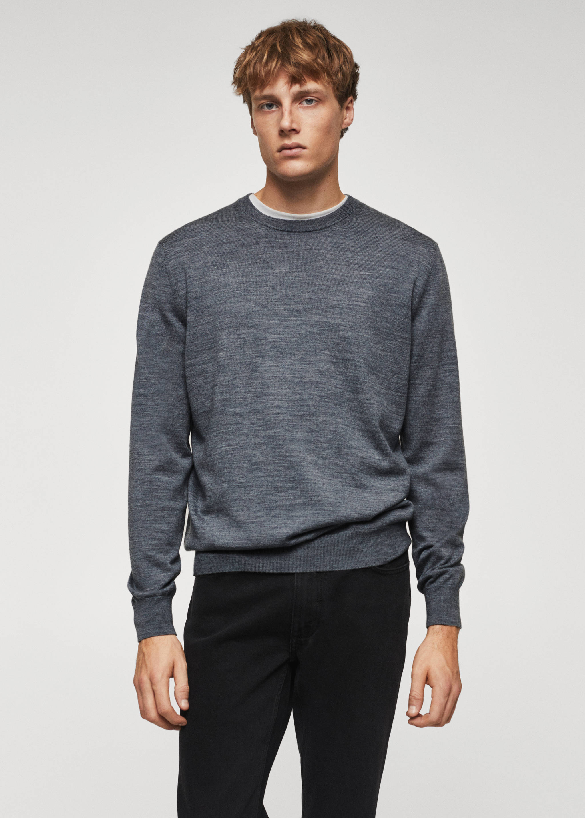 Merino wool washable sweater - Medium plane