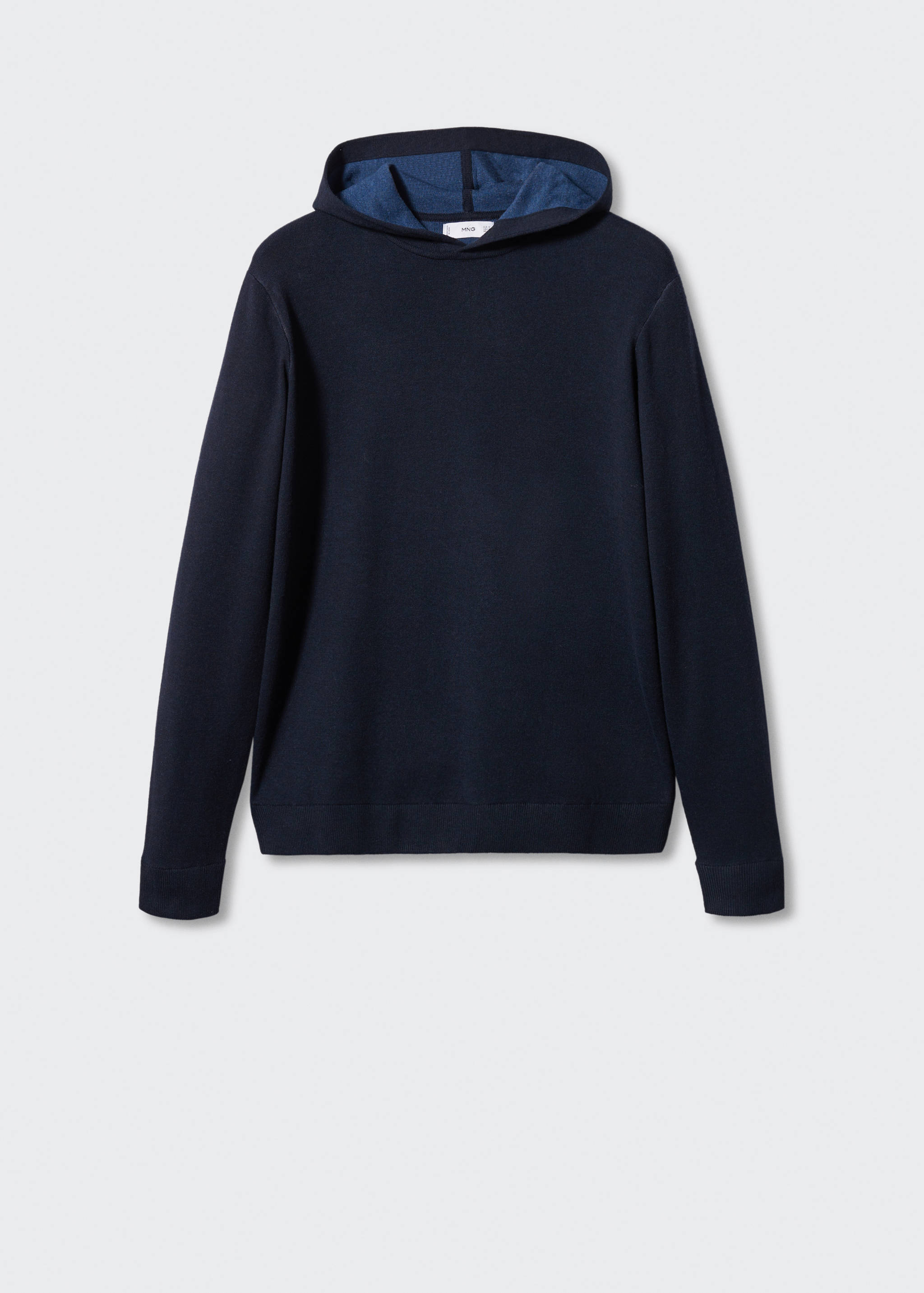 Хлопковый джемпер с капюшоном - Изделие без модели